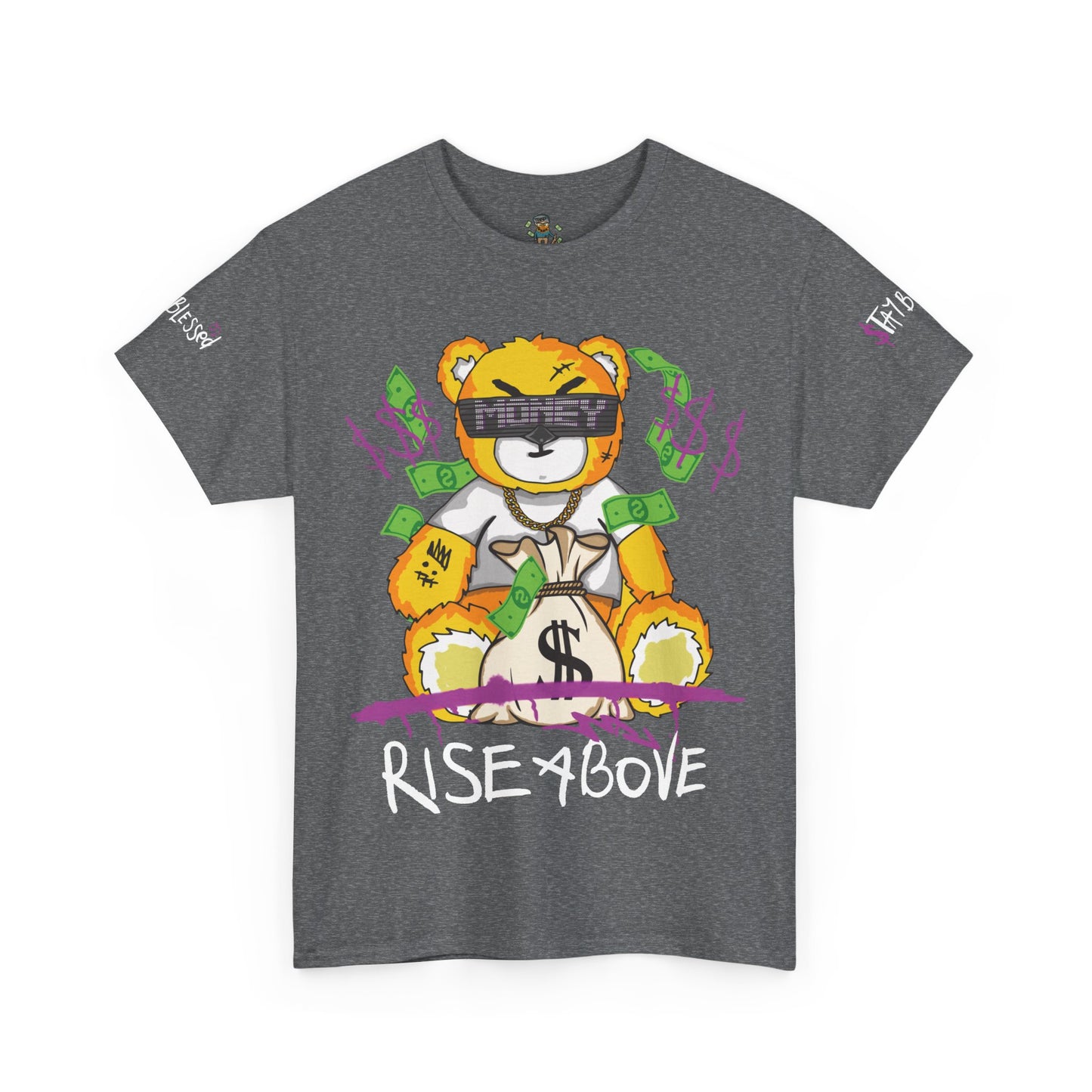 Rise Above Bear Heavy Cotton Tee