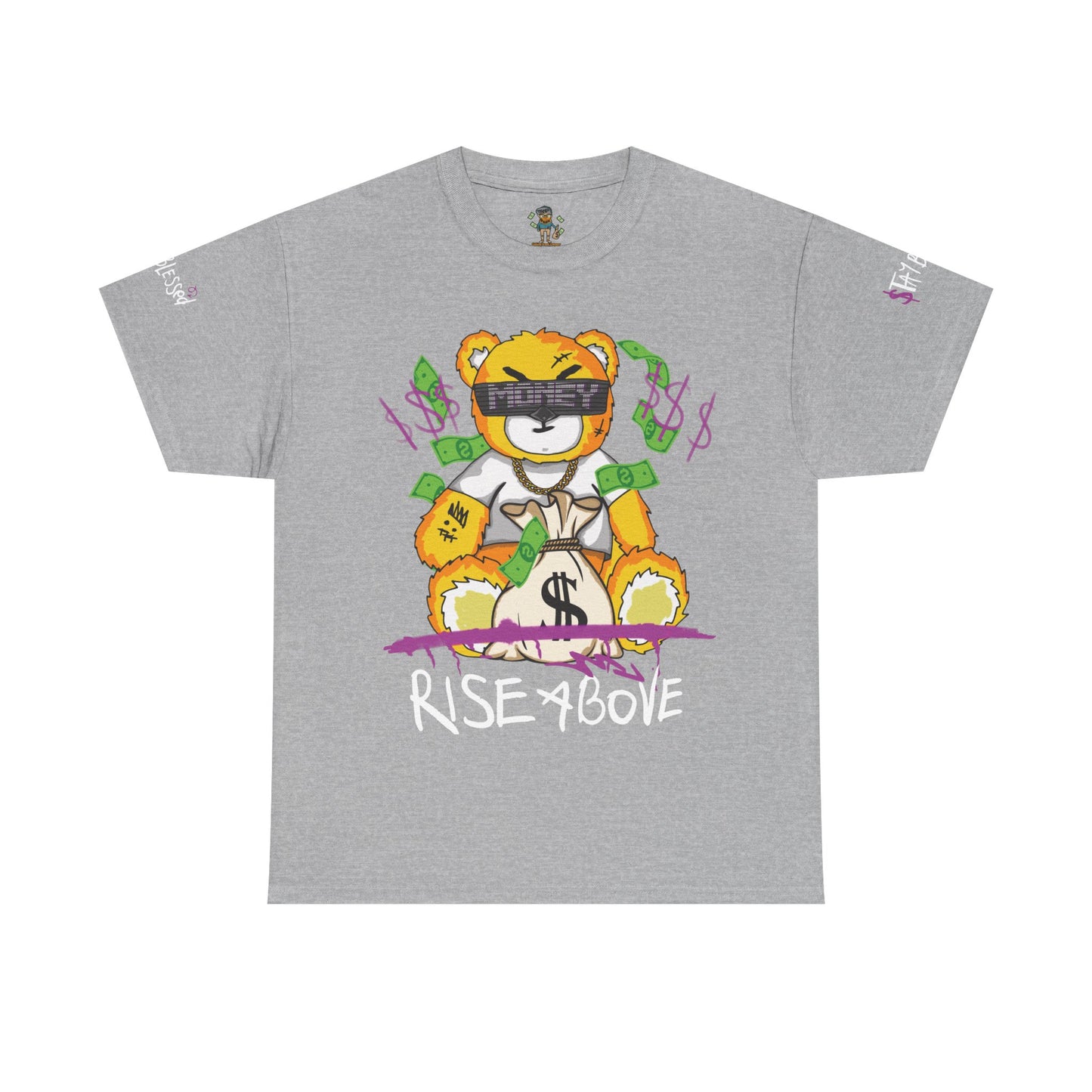 Rise Above Bear Heavy Cotton Tee