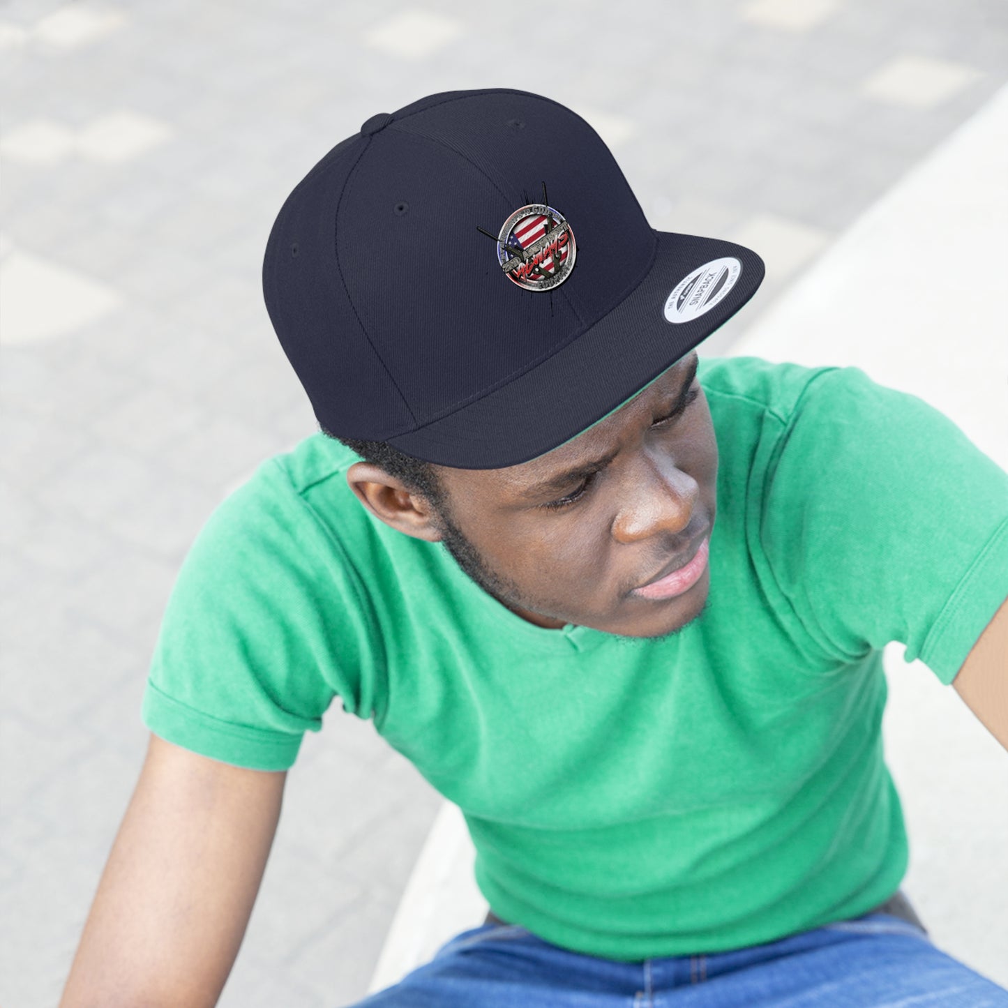 God 1st Country 2nd flat bill hats