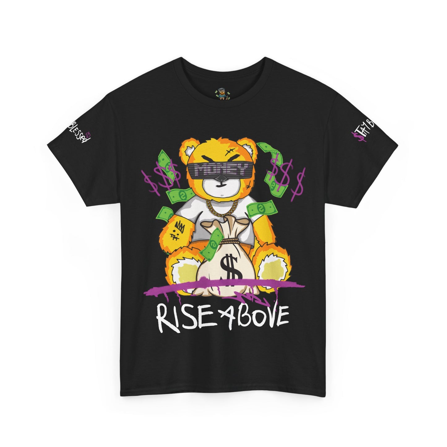 Rise Above Bear Heavy Cotton Tee