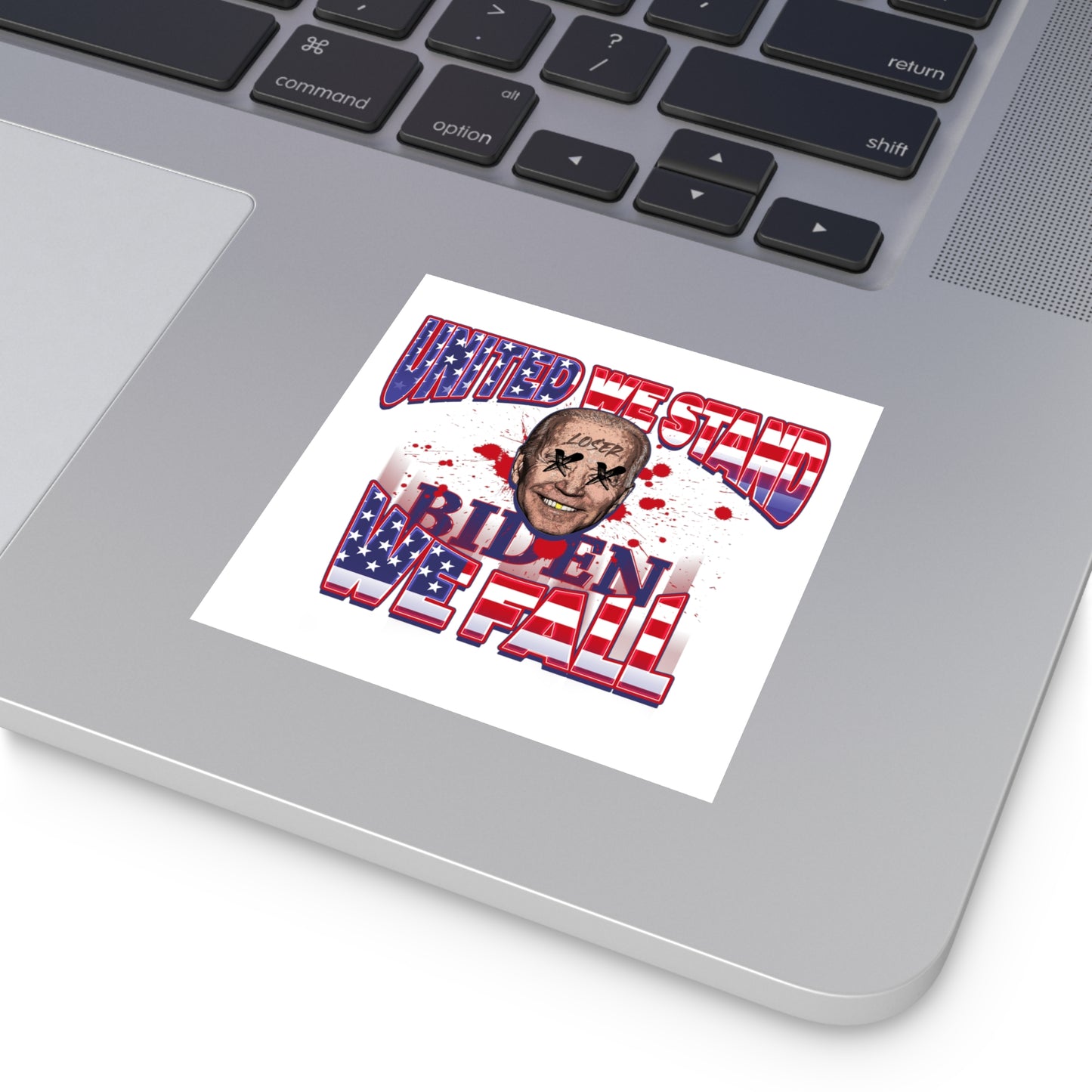 Biden we fall Square Vinyl Stickers