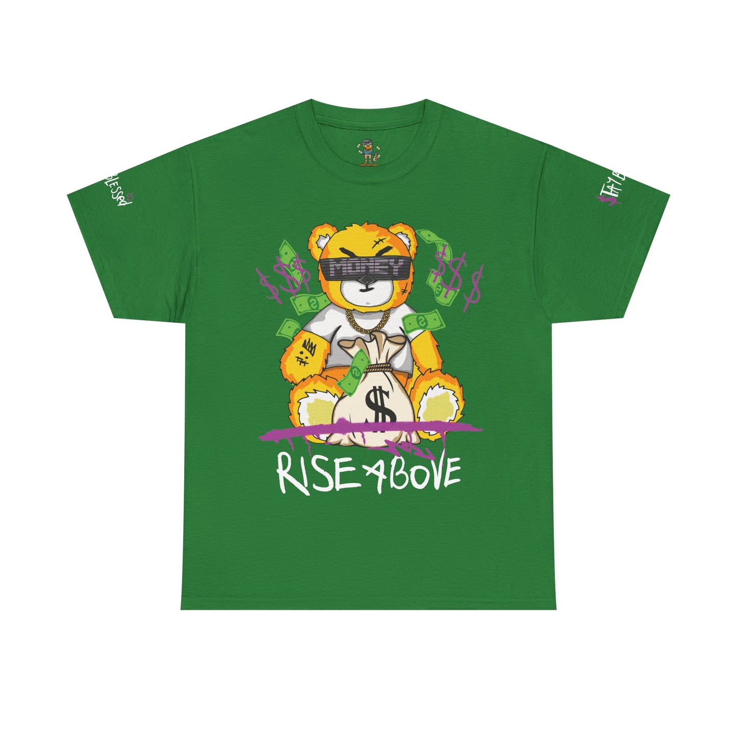 Rise Above Bear Heavy Cotton Tee