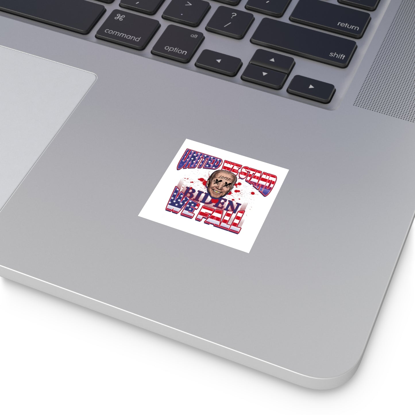 Biden we fall Square Vinyl Stickers