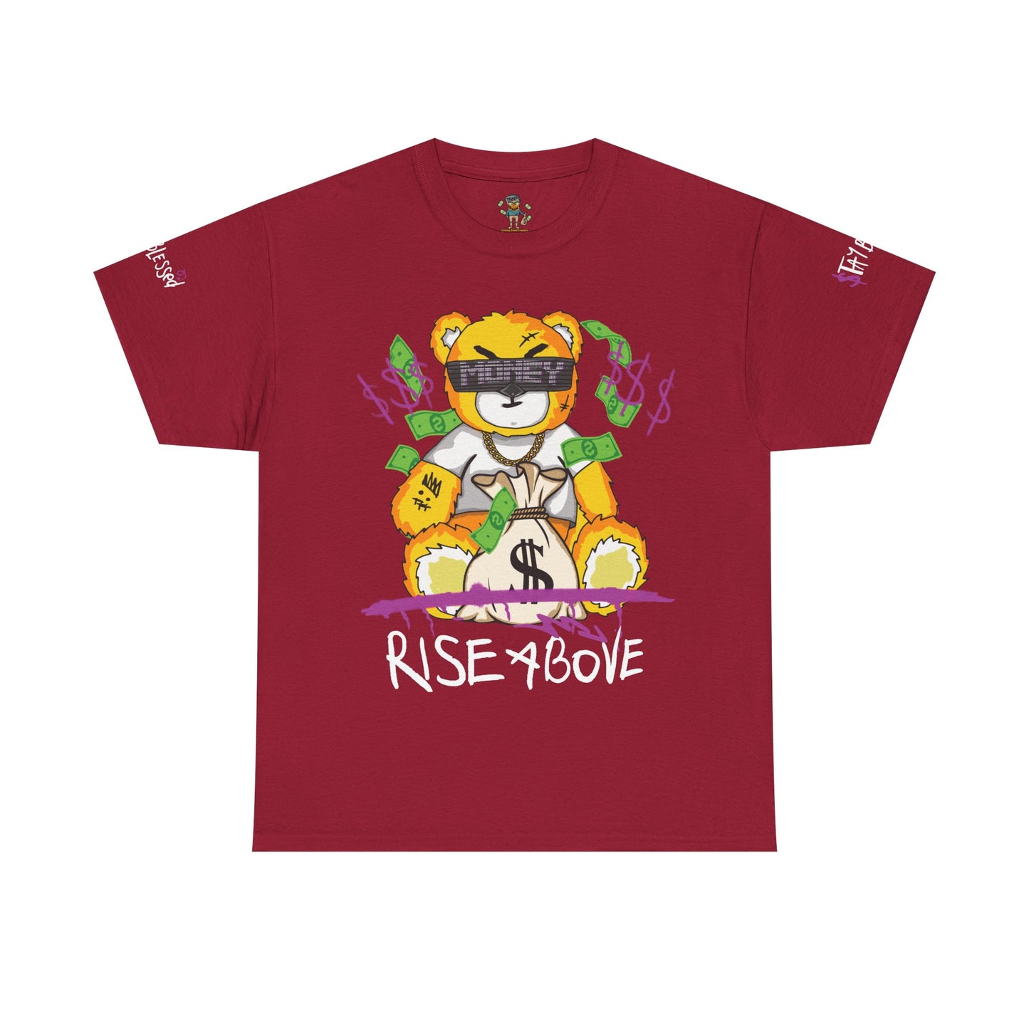 Rise Above Bear Heavy Cotton Tee