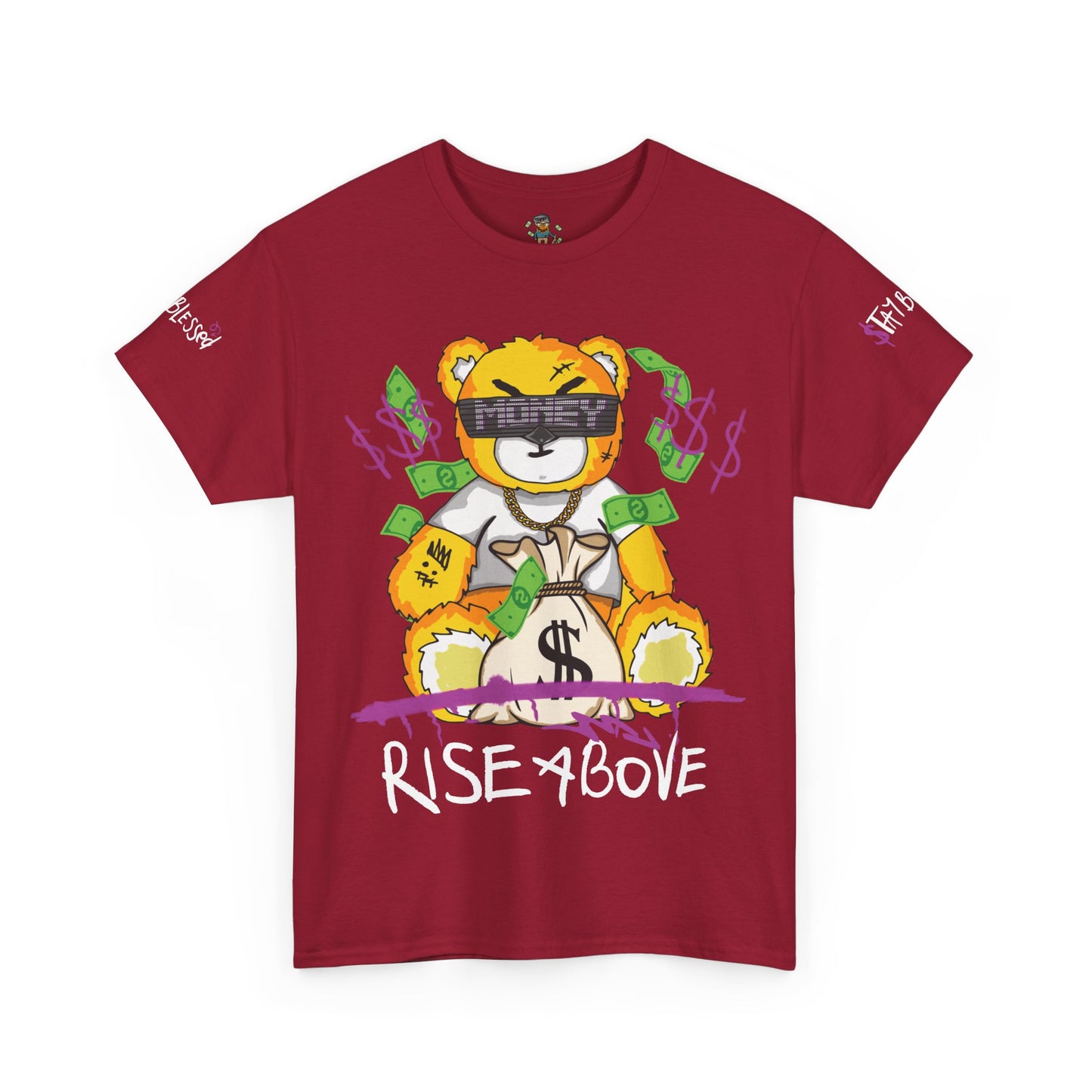 Rise Above Bear Heavy Cotton Tee