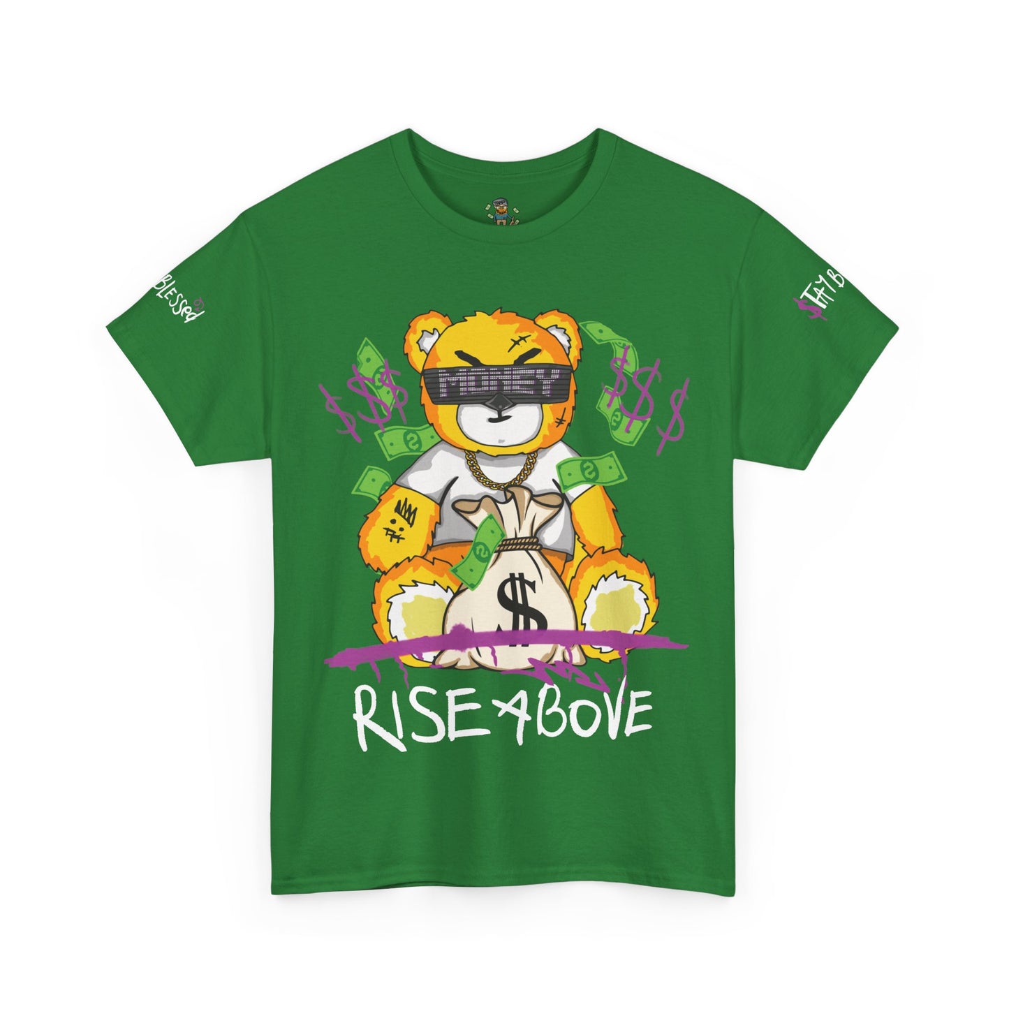 Rise Above Bear Heavy Cotton Tee