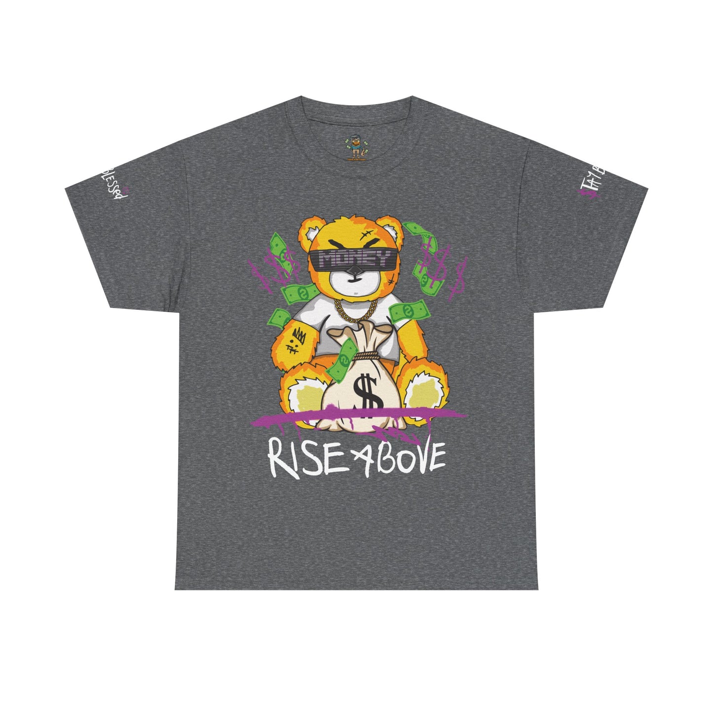 Rise Above Bear Heavy Cotton Tee