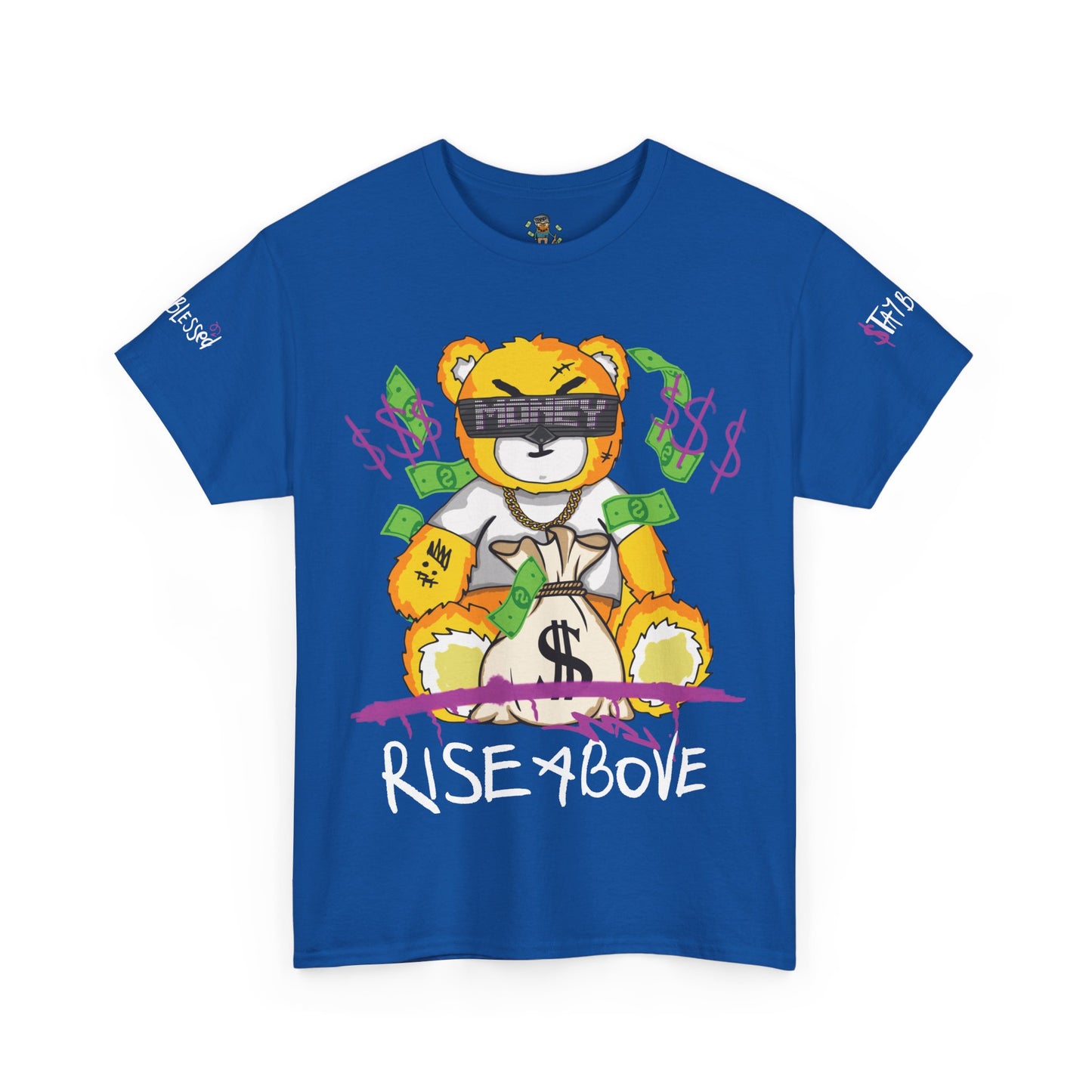 Rise Above Bear Heavy Cotton Tee