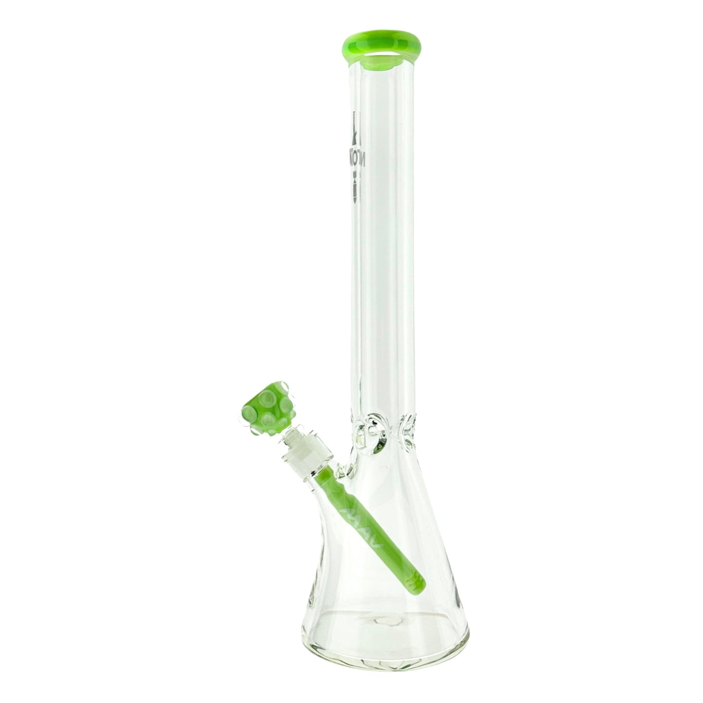 18" X 9MM Slime Beaker Bong Laser 'BONGS NOT BOMBS'