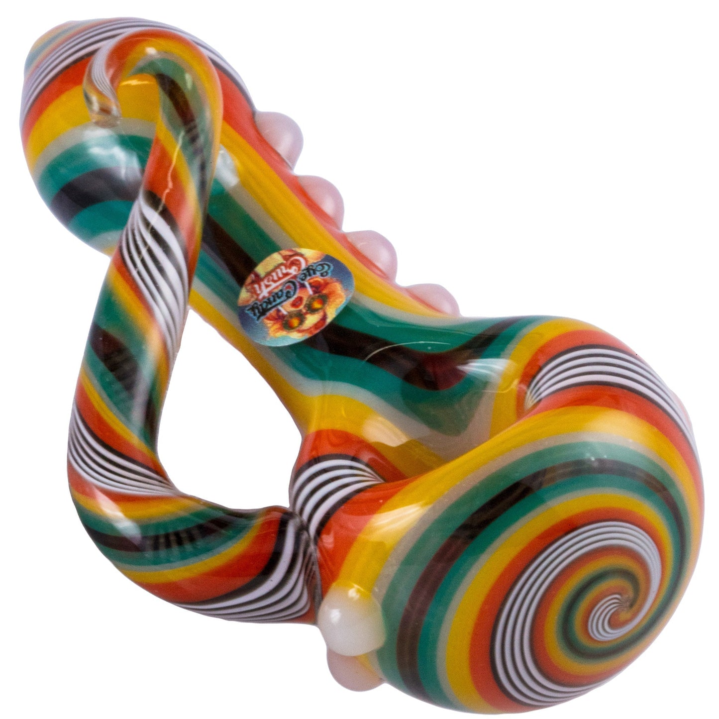 Crush Eye Candy Crayon Tusk Hand Pipe - Carbureted Glass, Various Colors
