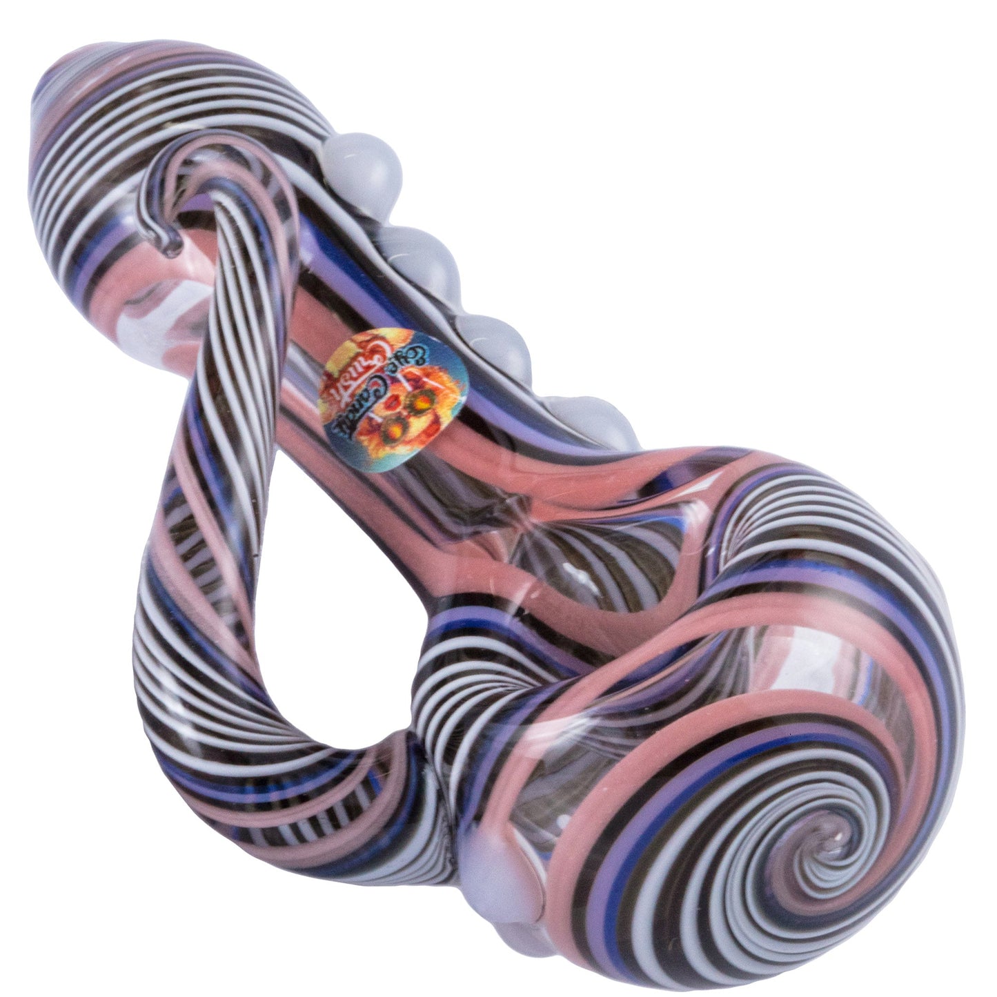 Crush Eye Candy Crayon Tusk Hand Pipe - Carbureted Glass, Various Colors