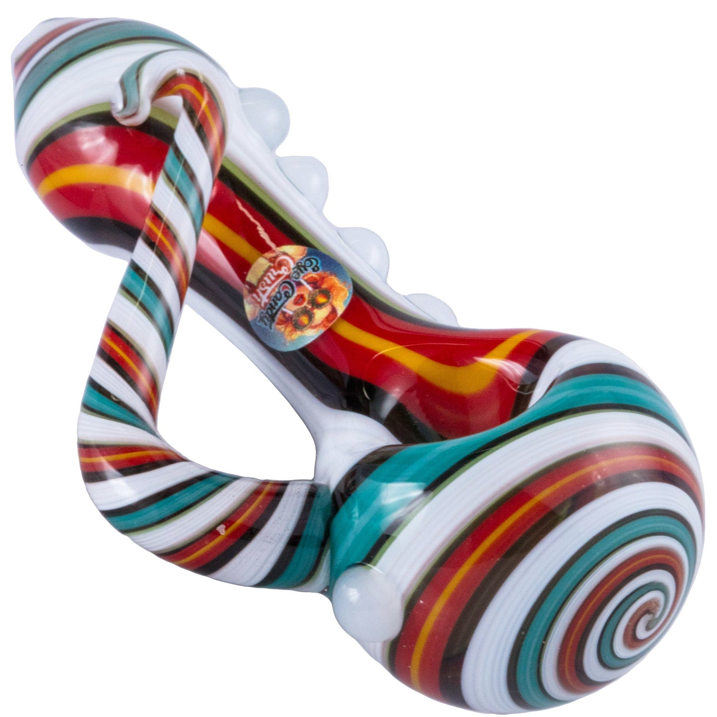 Crush Eye Candy Crayon Tusk Hand Pipe - Carbureted Glass, Various Colors