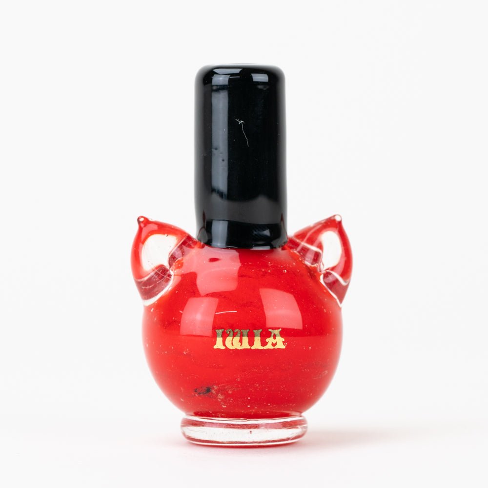Saki Bomb Kitty Red Nail Polish Dry Pipe