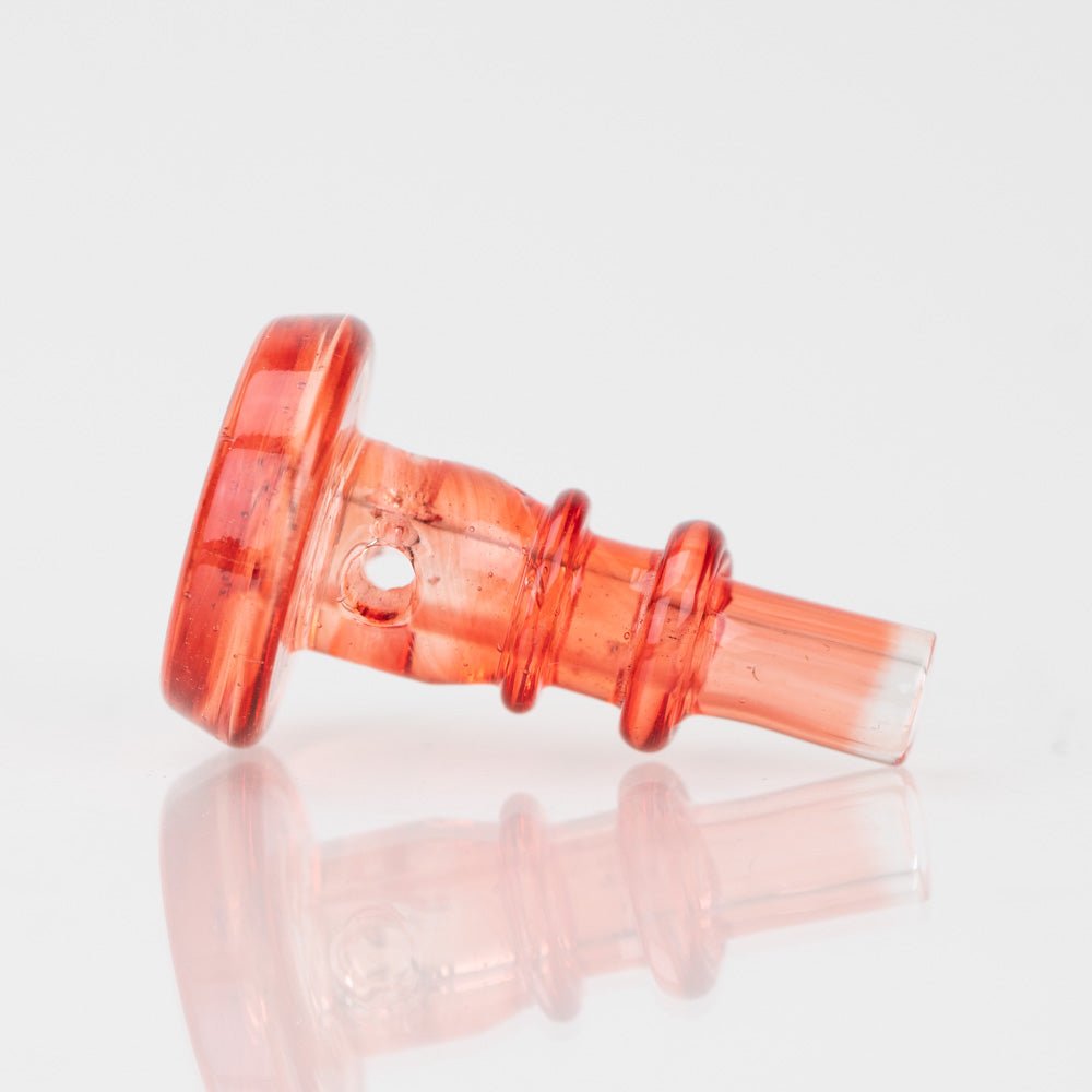 Empire Glassworks PuffCo Peak Pro 3D XL Chamber Glass Joystick Cap - Transluscent Red