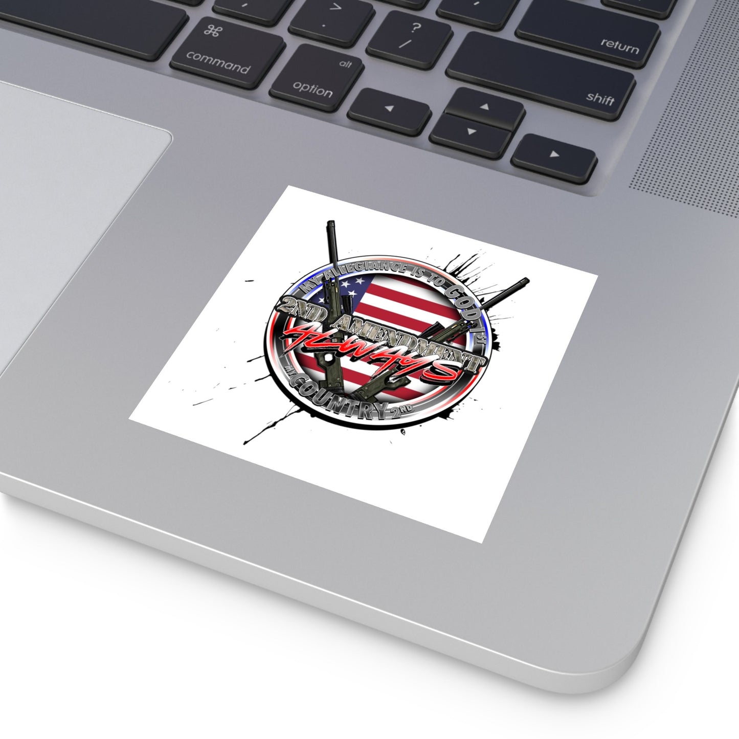 2nd Amendment Square Vinyl Stickers