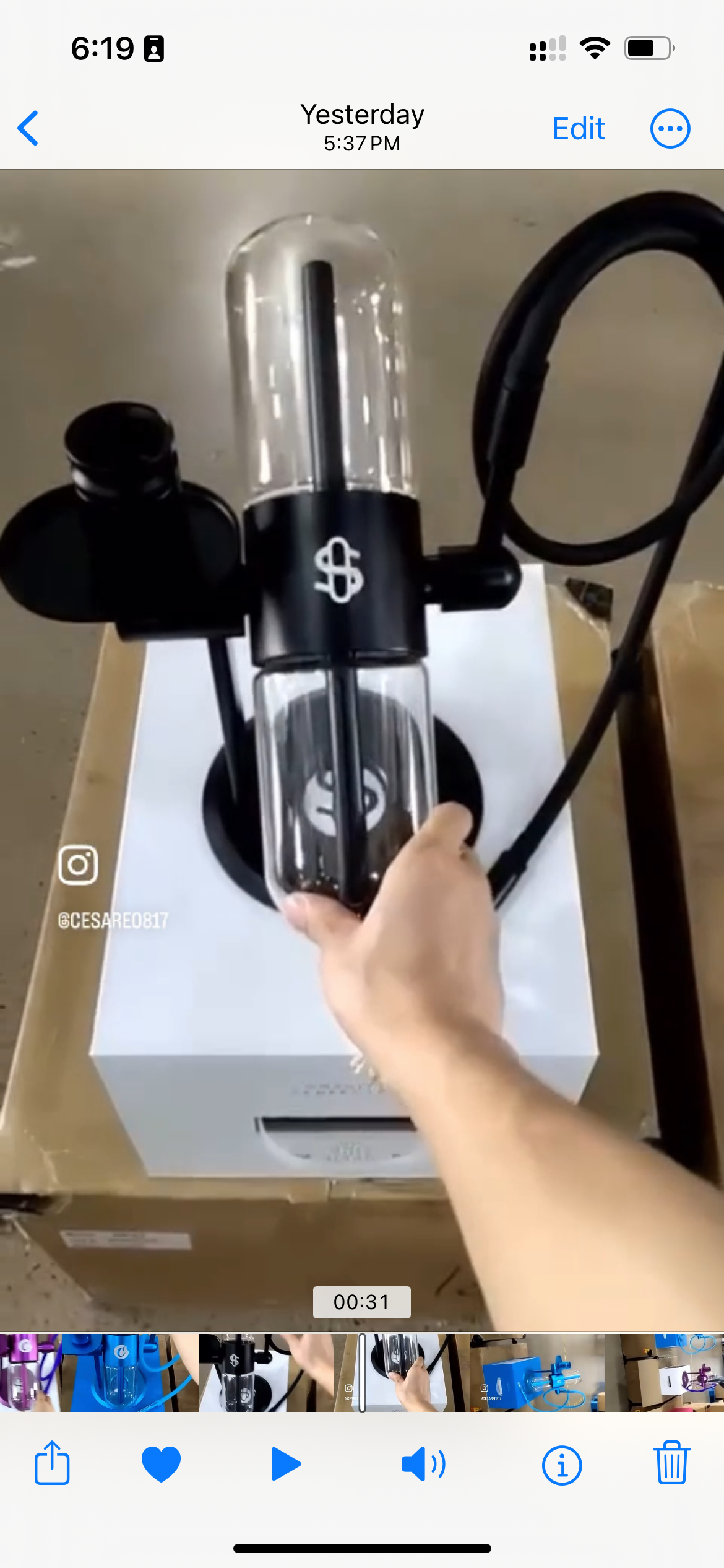 Non branded 360 Gravity Hookah
