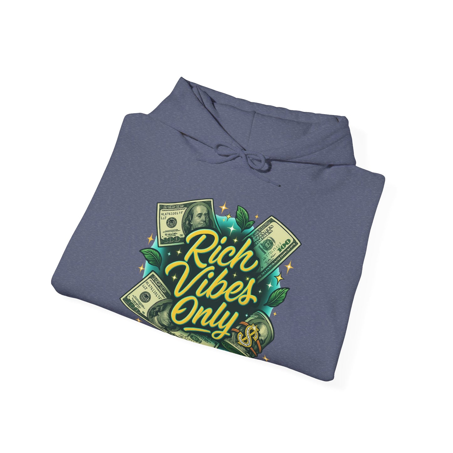 Hoodie - "Rich Vibes Only"