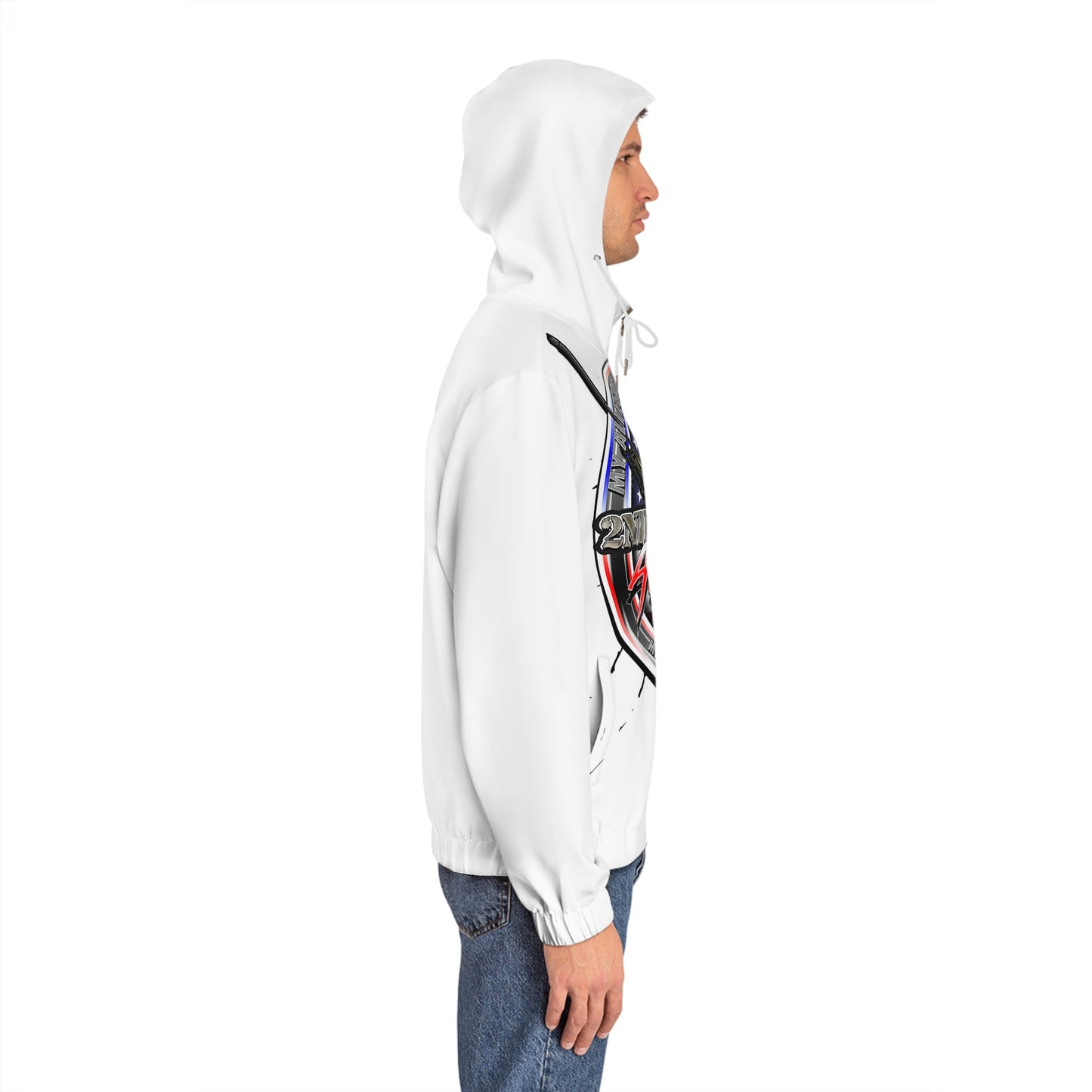 Men's Full-Zip Hoodie (AOP) my allegiance to god 1st my country 2nd