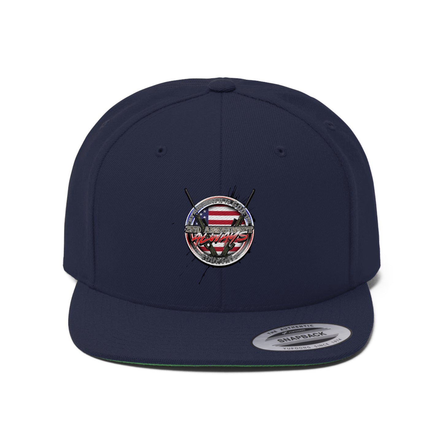 God 1st Country 2nd flat bill hats
