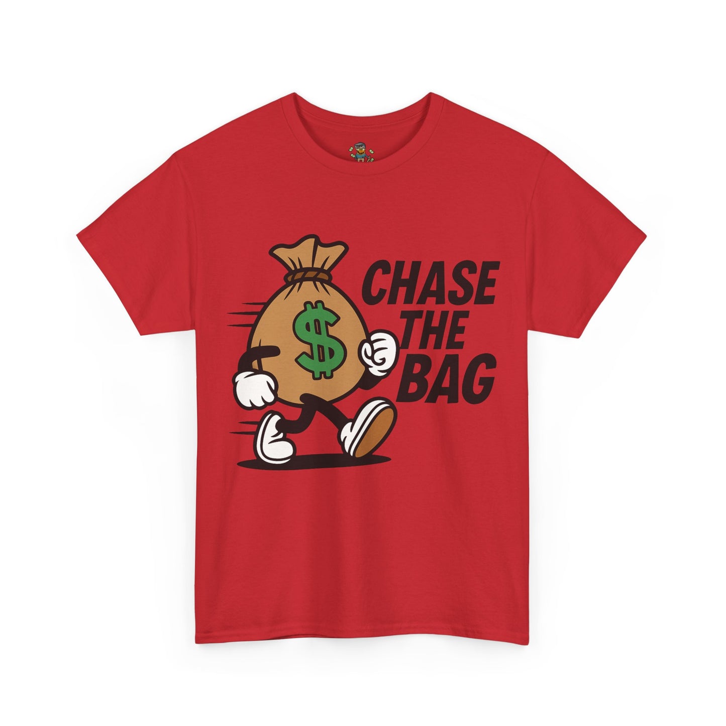 Chase the Bag T-Shirt — Funny Money Bag Graphic Tee