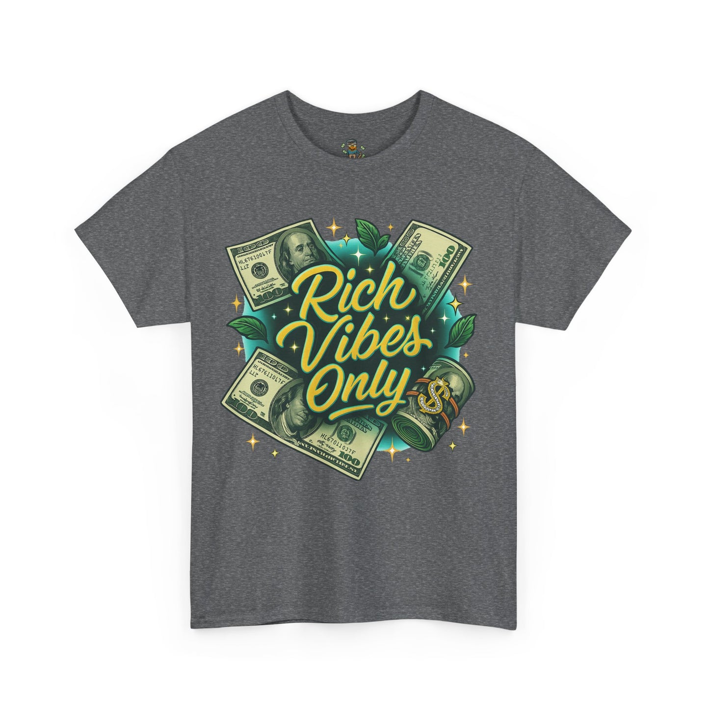 Rich Vibes Only Tee, Motivational Streetwear