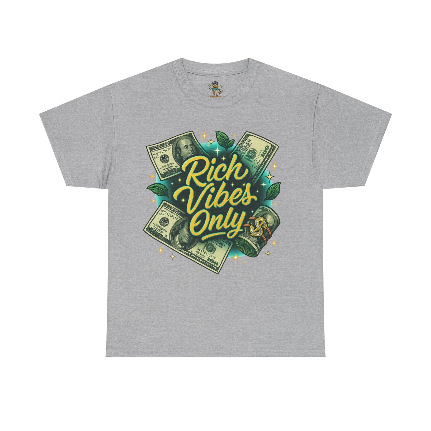 Rich Vibes Only Tee, Motivational Streetwear