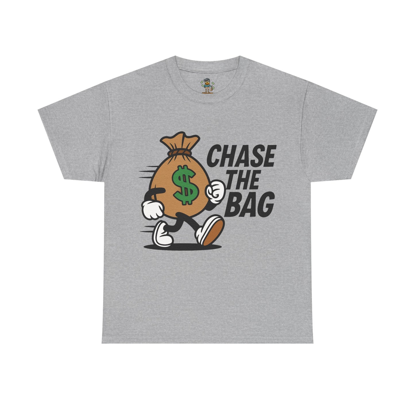 Chase the Bag T-Shirt — Funny Money Bag Graphic Tee
