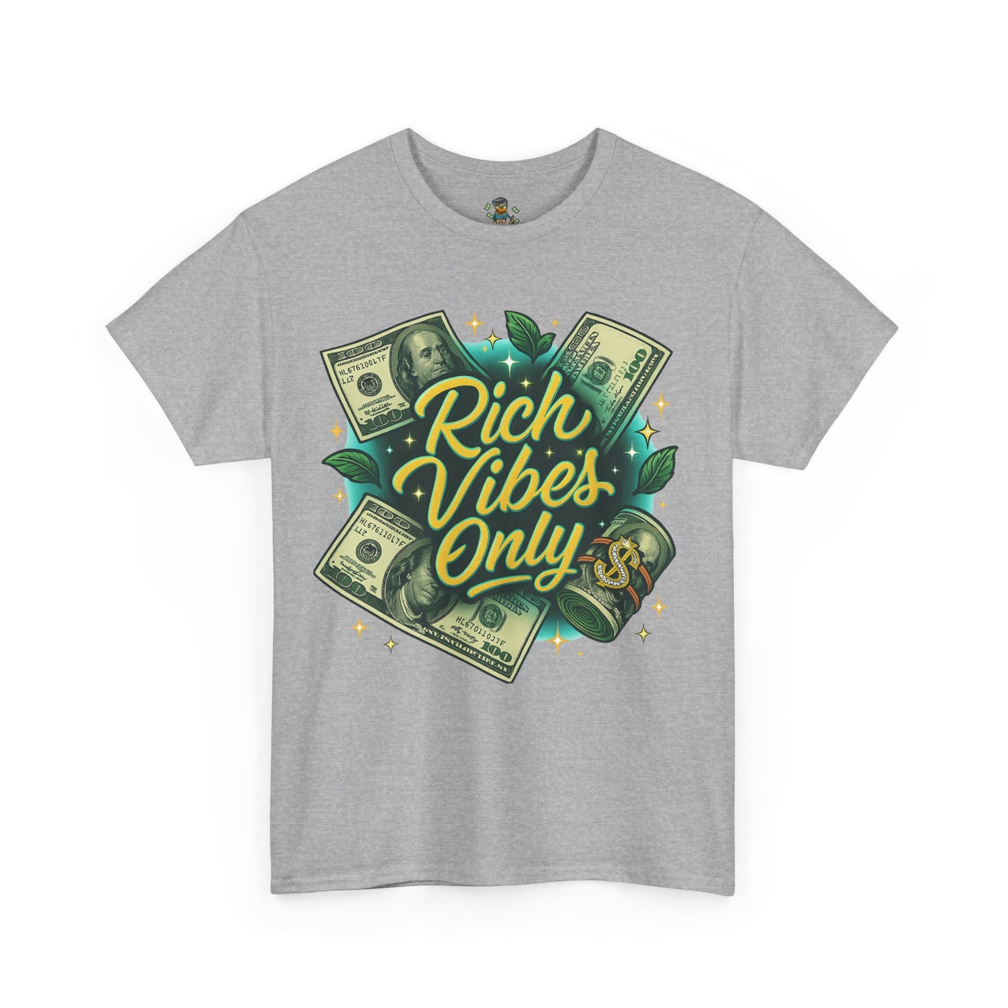 Rich Vibes Only Tee, Motivational Streetwear