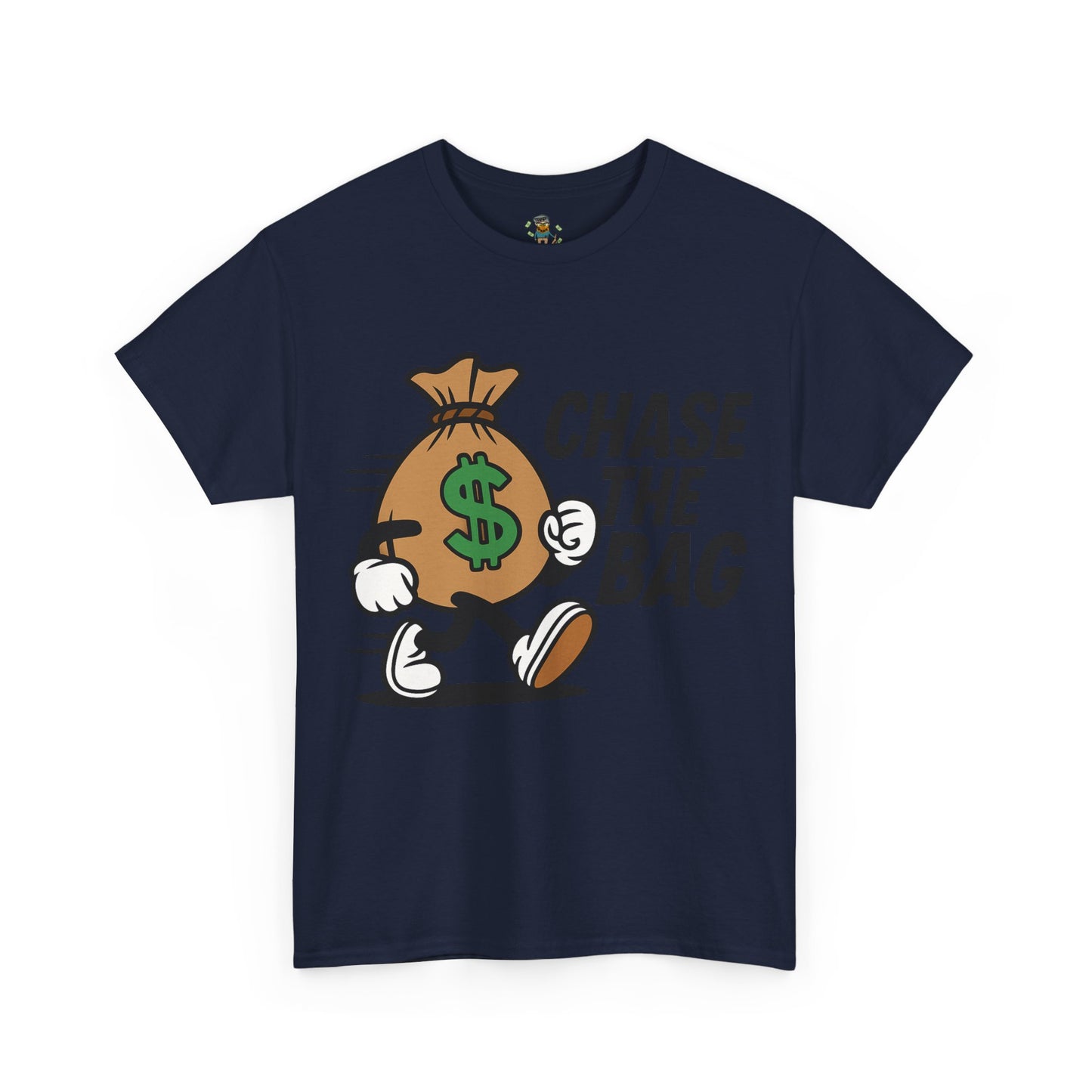 Chase the Bag T-Shirt — Funny Money Bag Graphic Tee