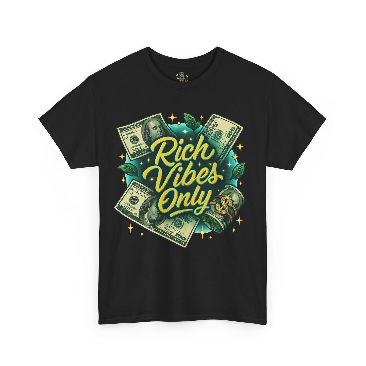Rich Vibes Only Tee, Motivational Streetwear