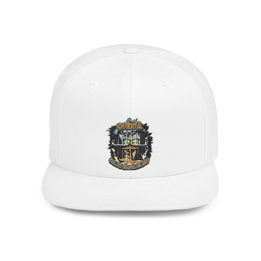 Snapback Hat - Life of Omerta Flat Bill Stylish Hat Shut Up Lawyer Up