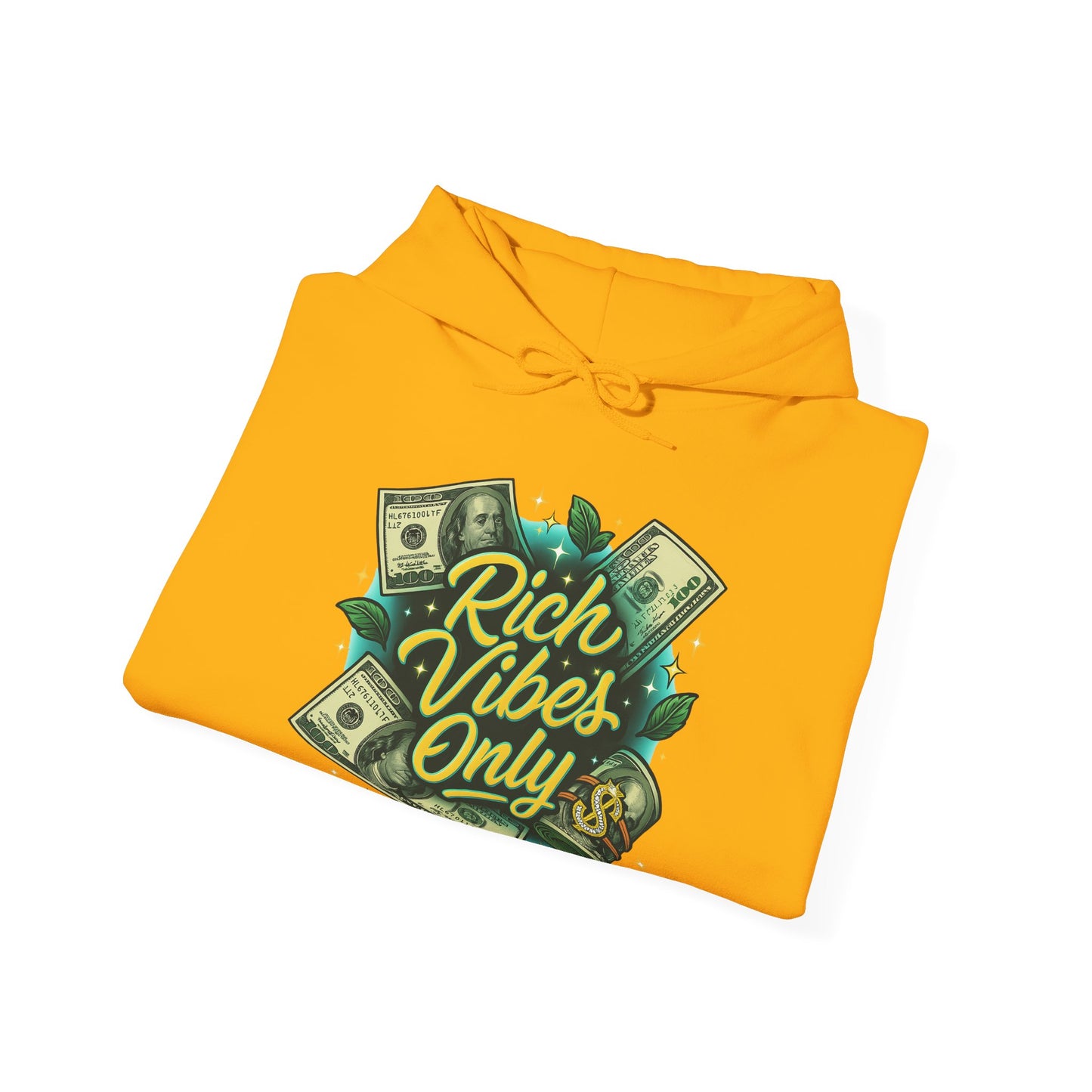 Hoodie - "Rich Vibes Only"
