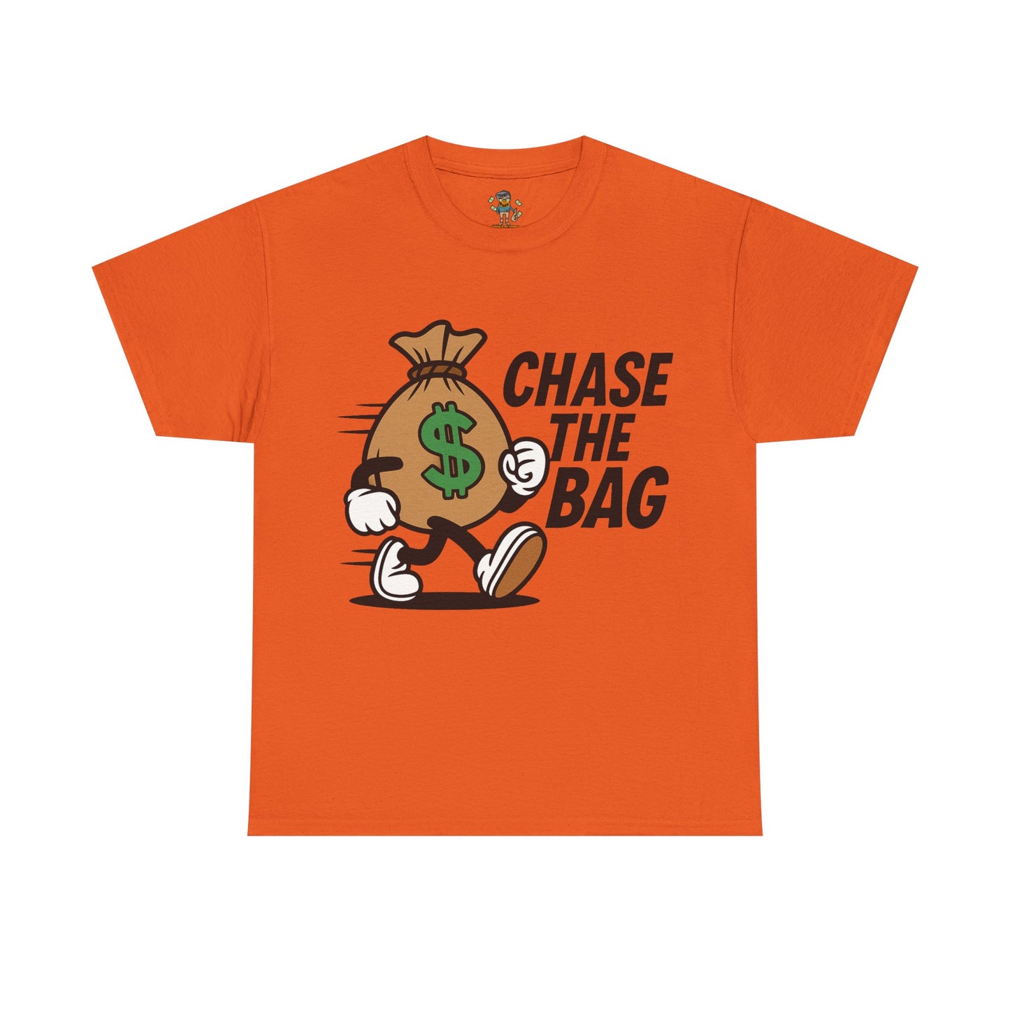 Chase the Bag T-Shirt — Funny Money Bag Graphic Tee