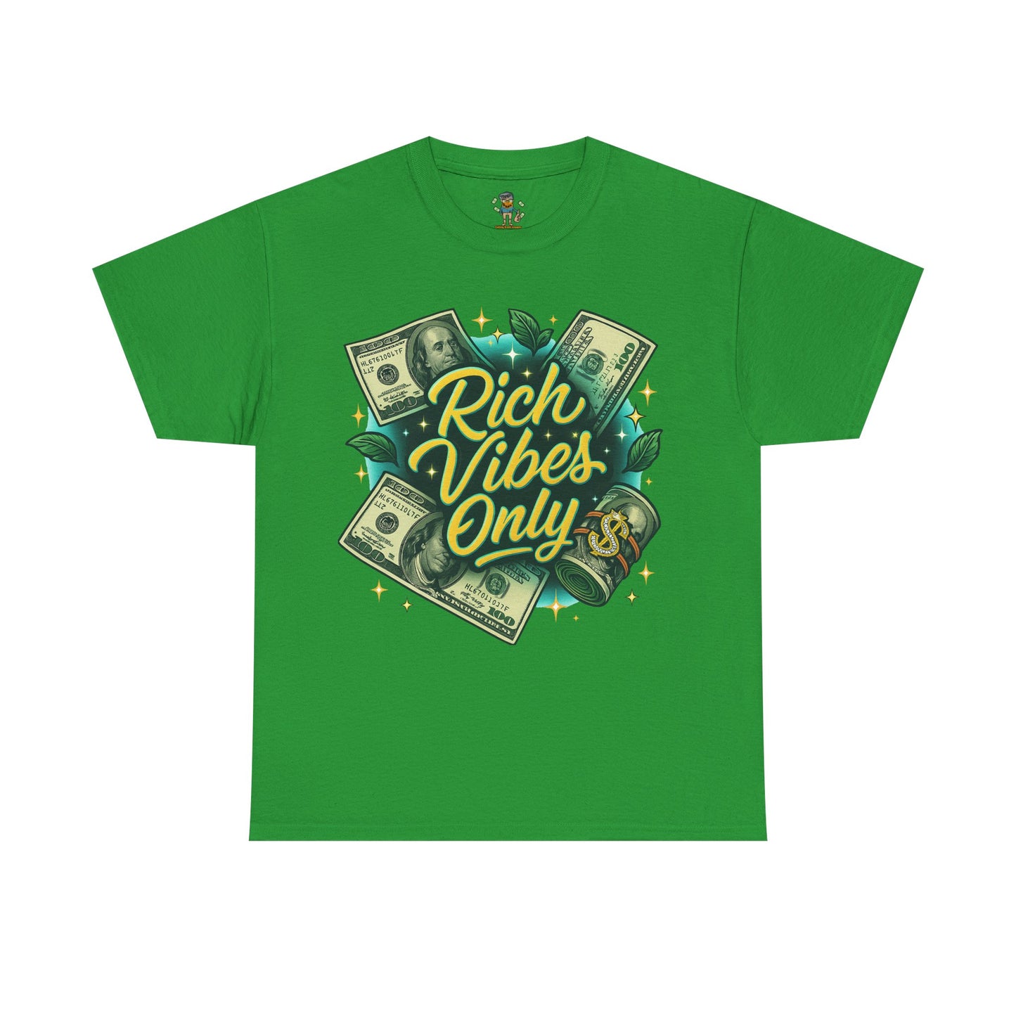 Rich Vibes Only Tee, Motivational Streetwear