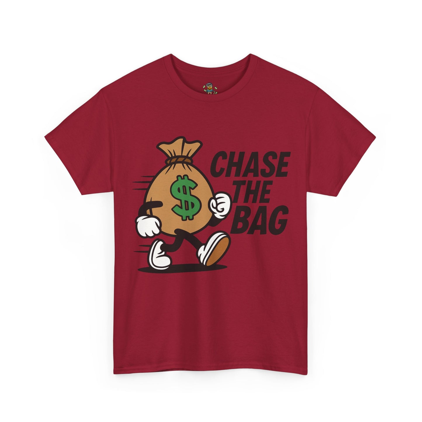 Chase the Bag T-Shirt — Funny Money Bag Graphic Tee