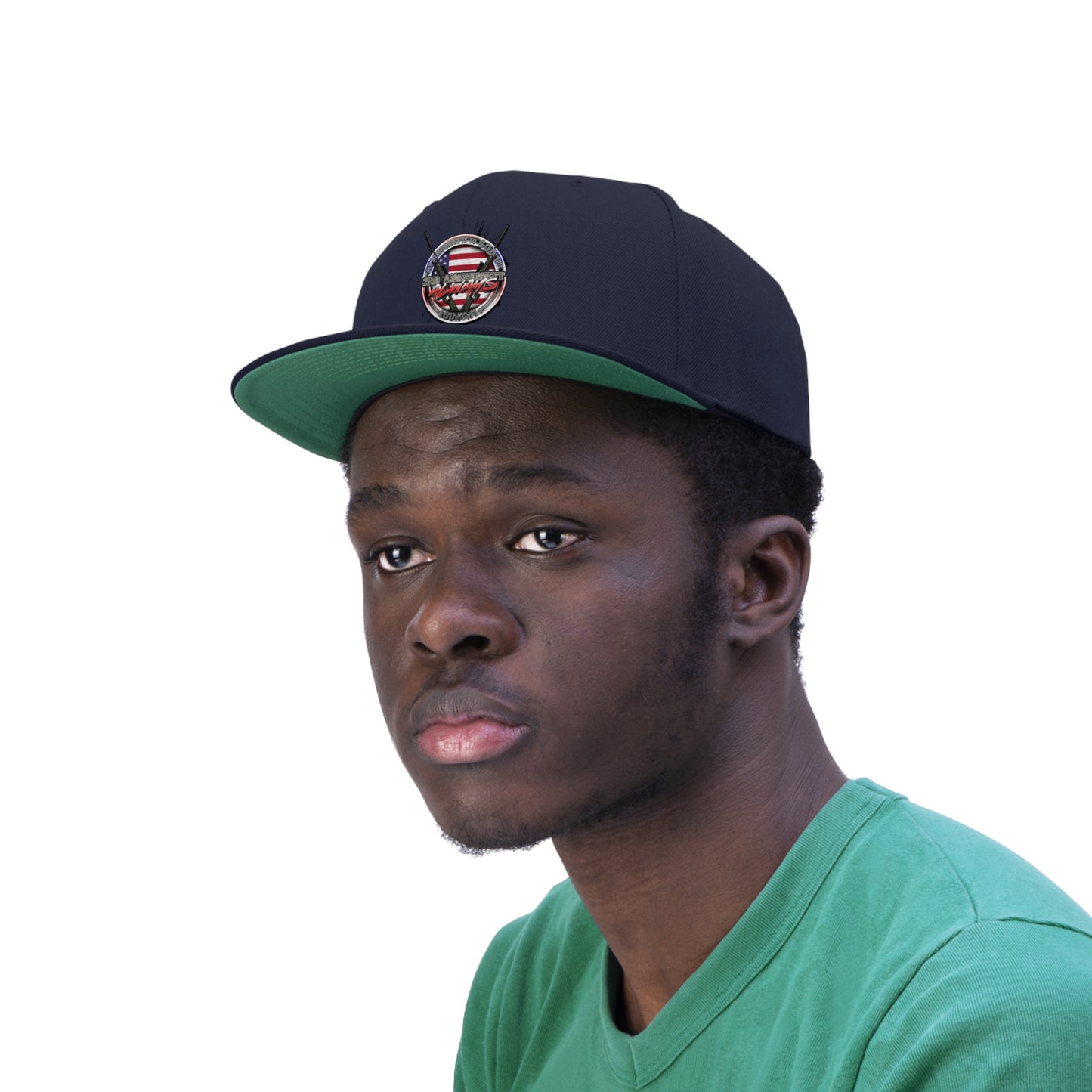 God 1st Country 2nd flat bill hats