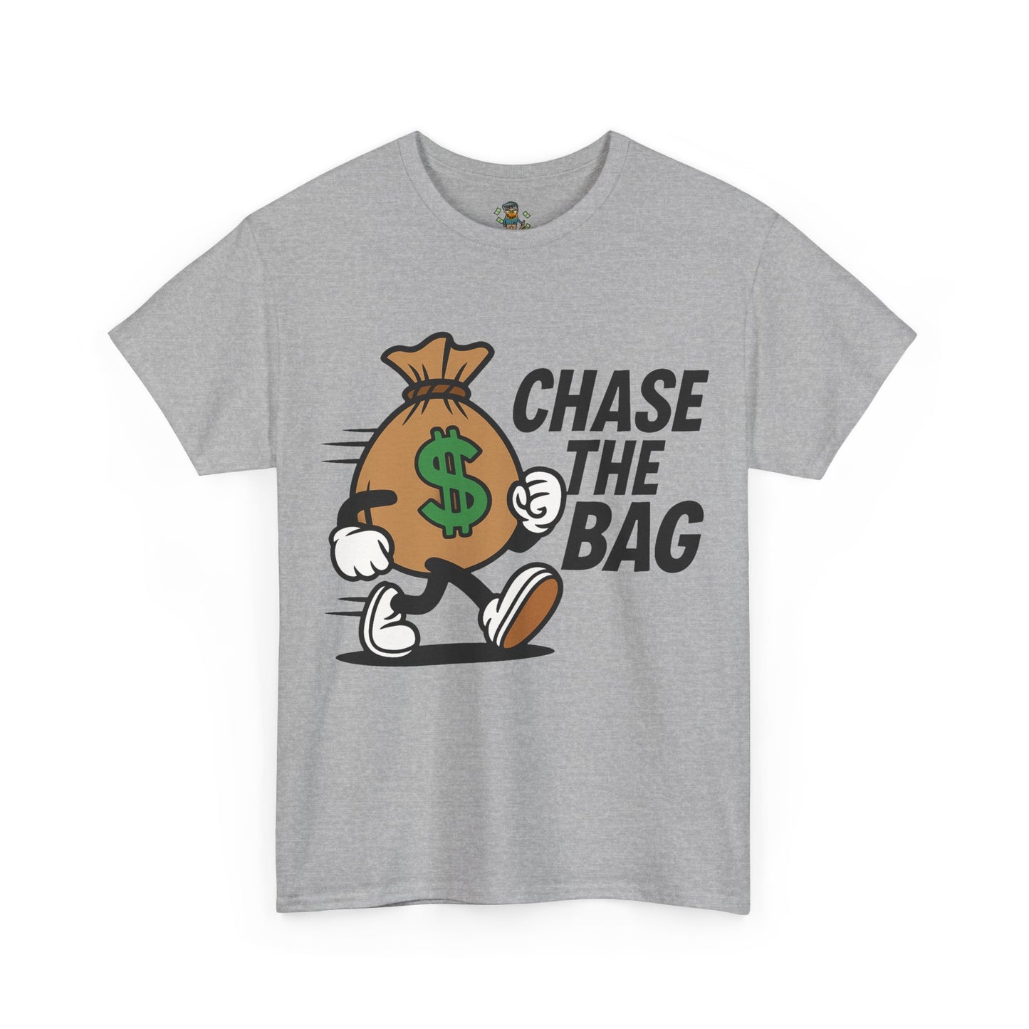 Chase the Bag T-Shirt — Funny Money Bag Graphic Tee