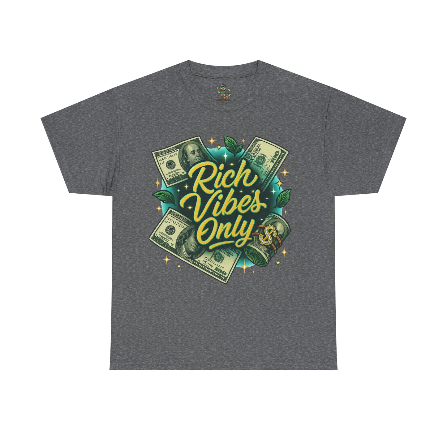 Rich Vibes Only Tee, Motivational Streetwear