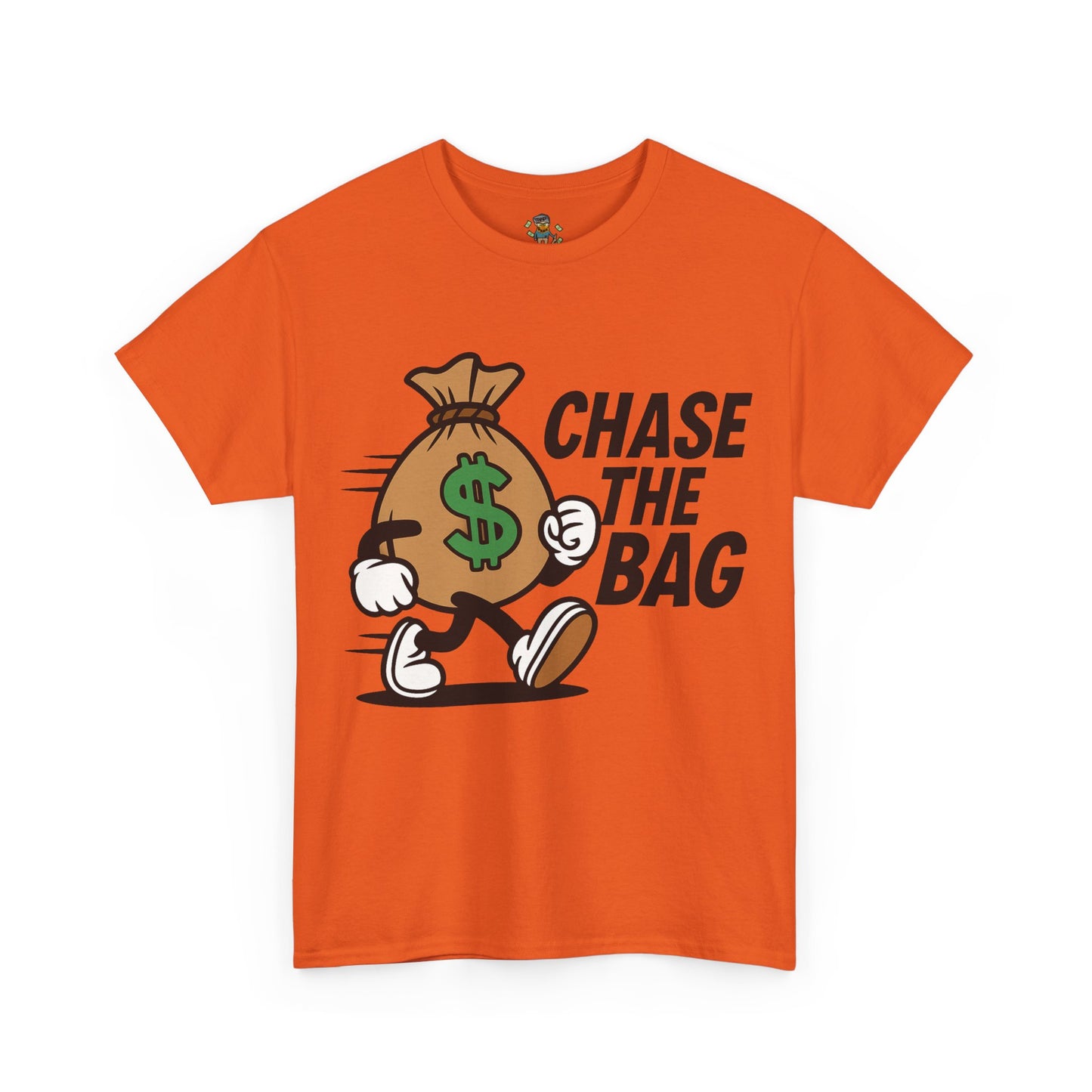 Chase the Bag T-Shirt — Funny Money Bag Graphic Tee