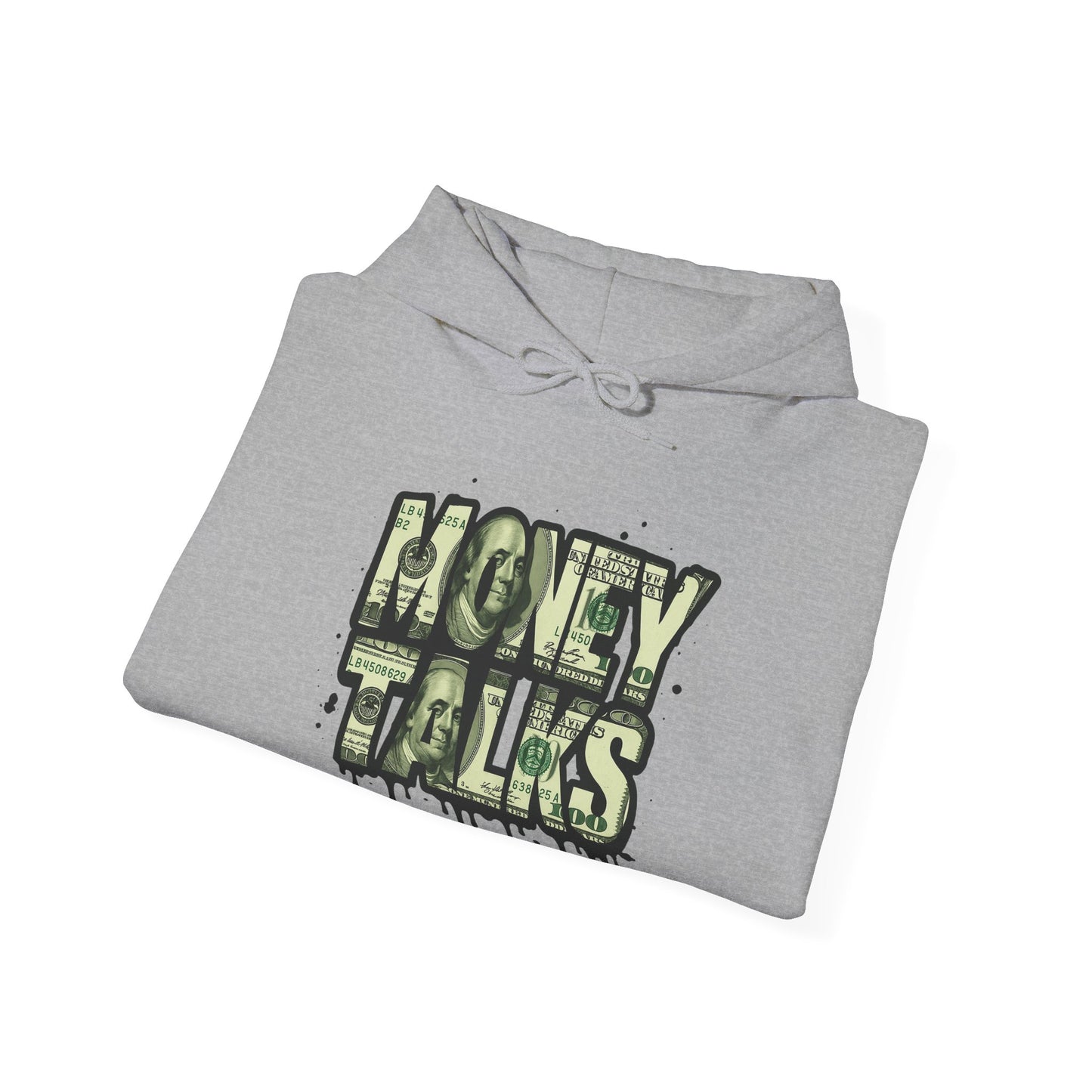 Hoodie — 'Money Talks' Graffiti Streetwear Pullover
