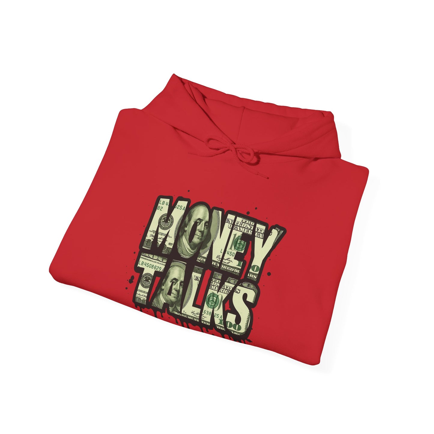 Hoodie — 'Money Talks' Graffiti Streetwear Pullover