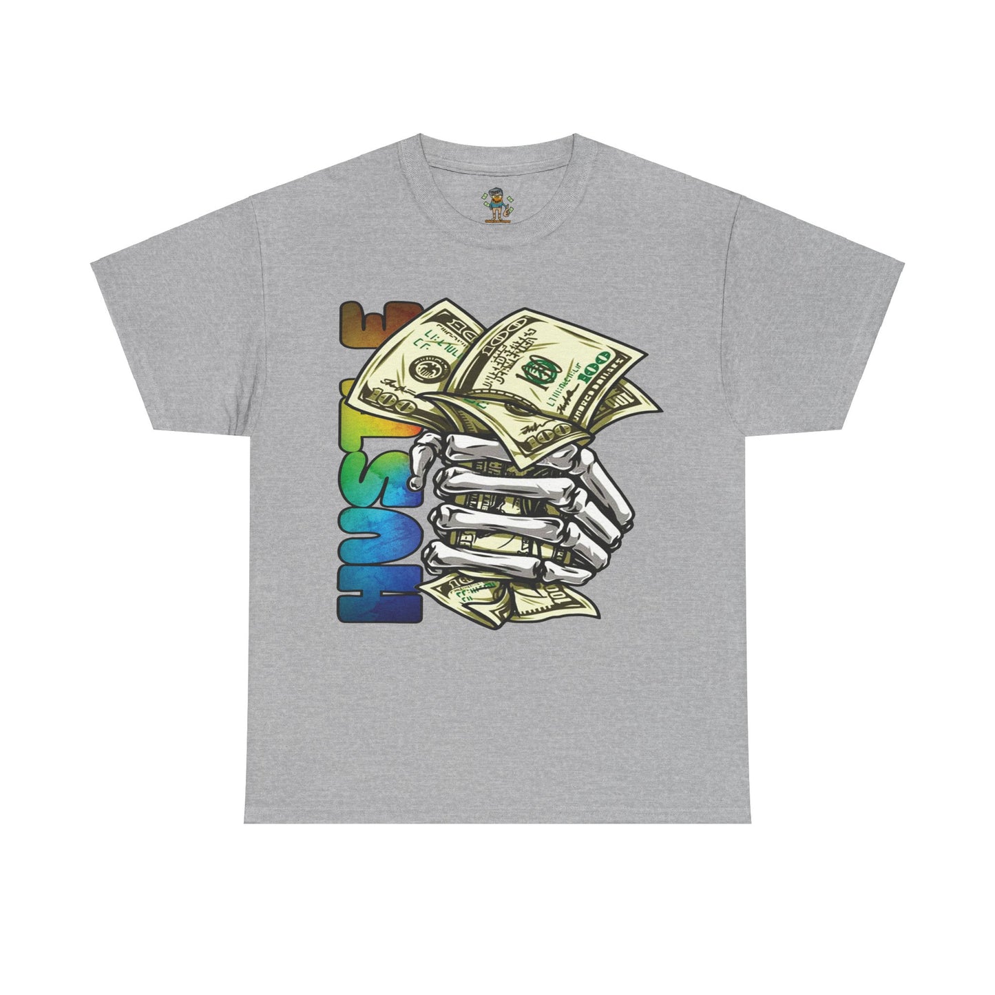 Hustle Cotton Tee - Motivational Graphic Shirt