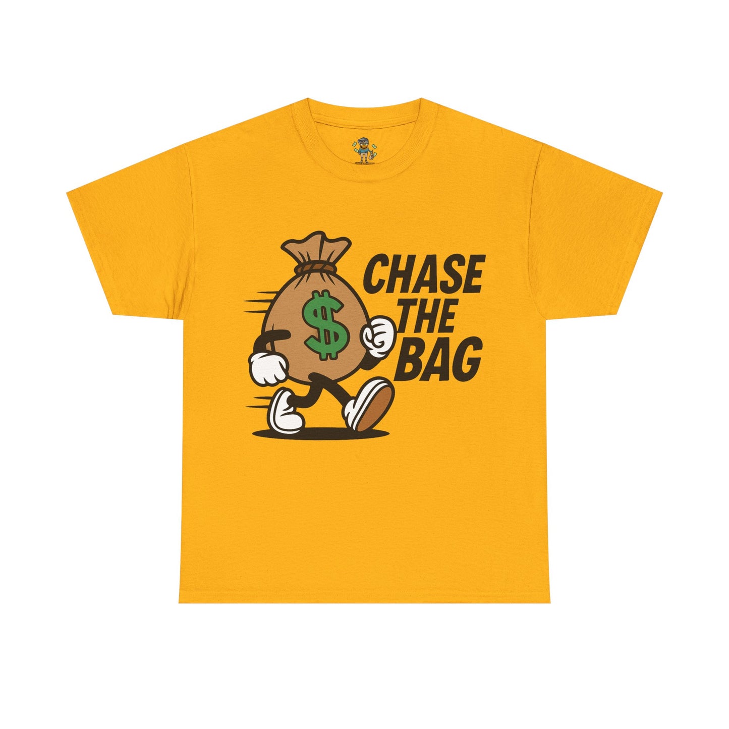 Chase the Bag T-Shirt — Funny Money Bag Graphic Tee
