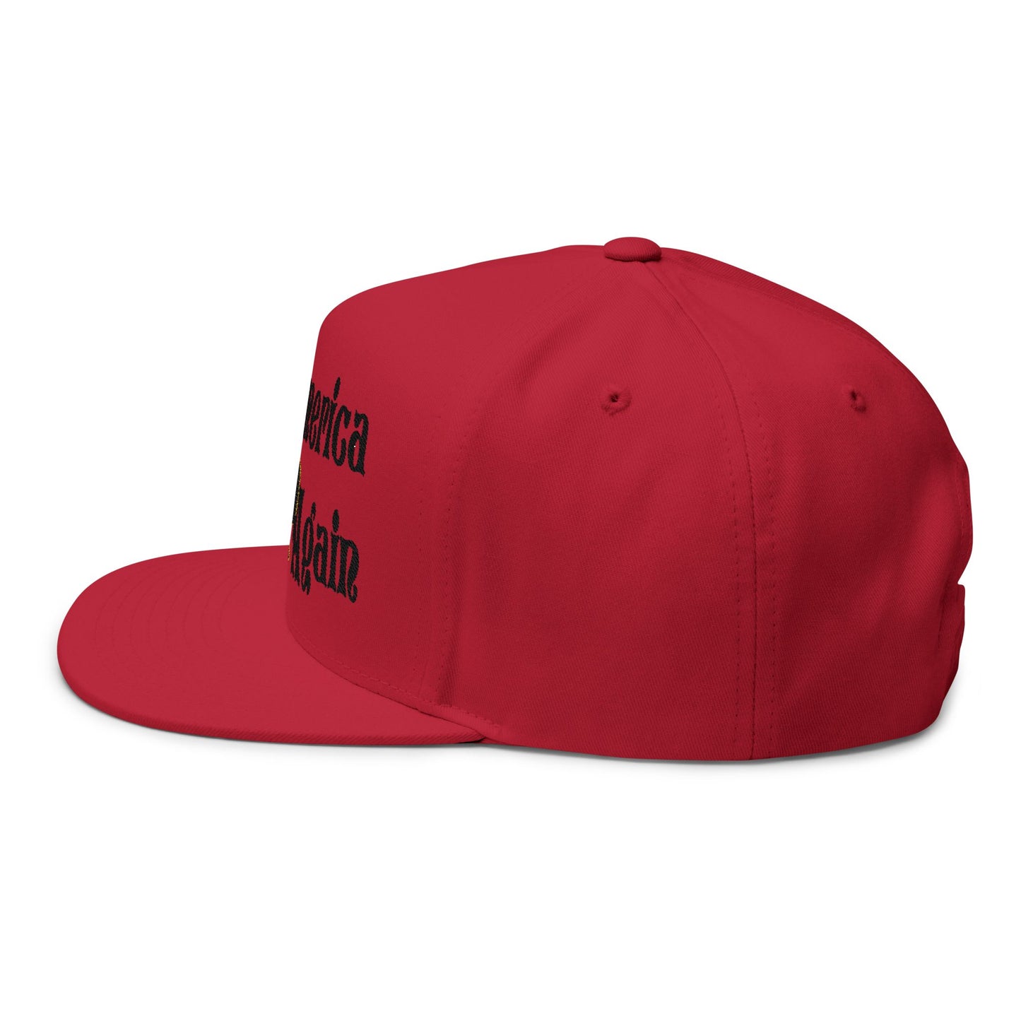 Make America Trap Again Embroidered Flat Bill Cap