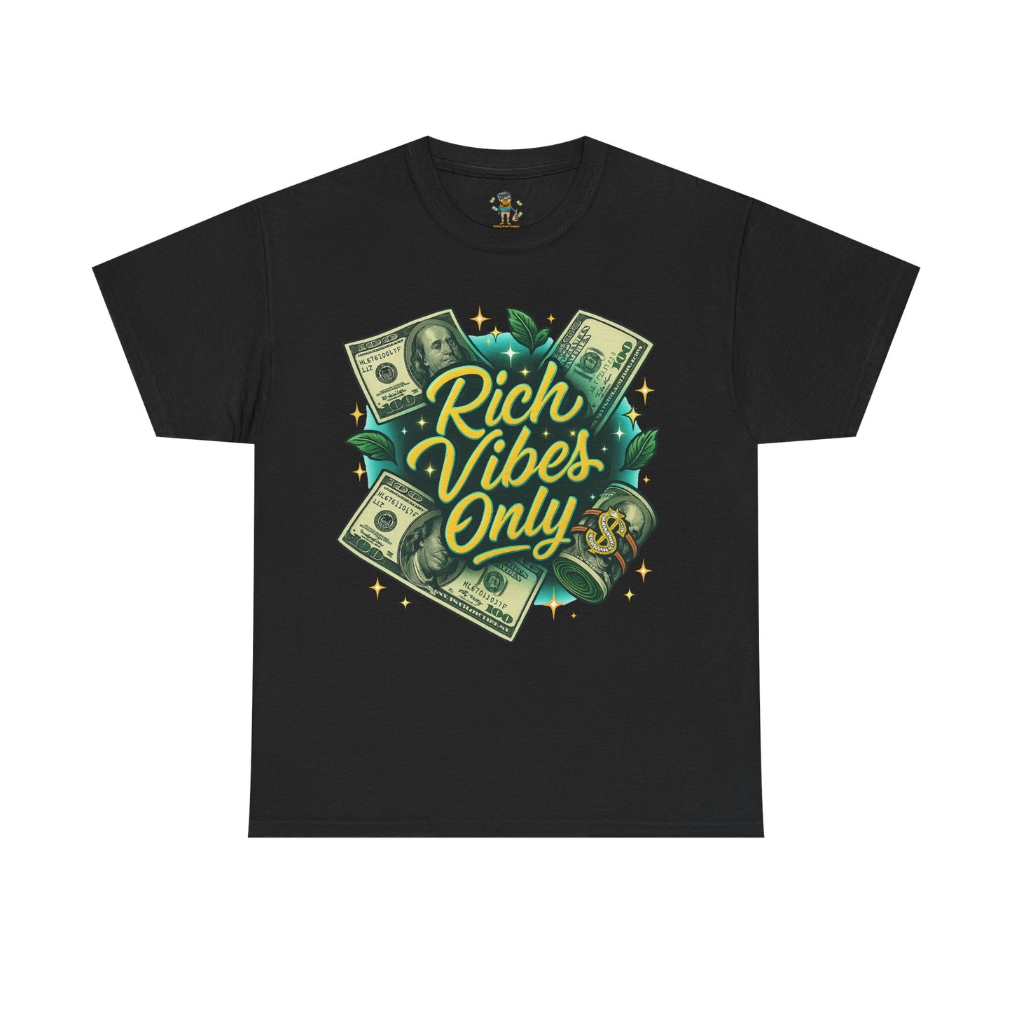 Rich Vibes Only Tee, Motivational Streetwear