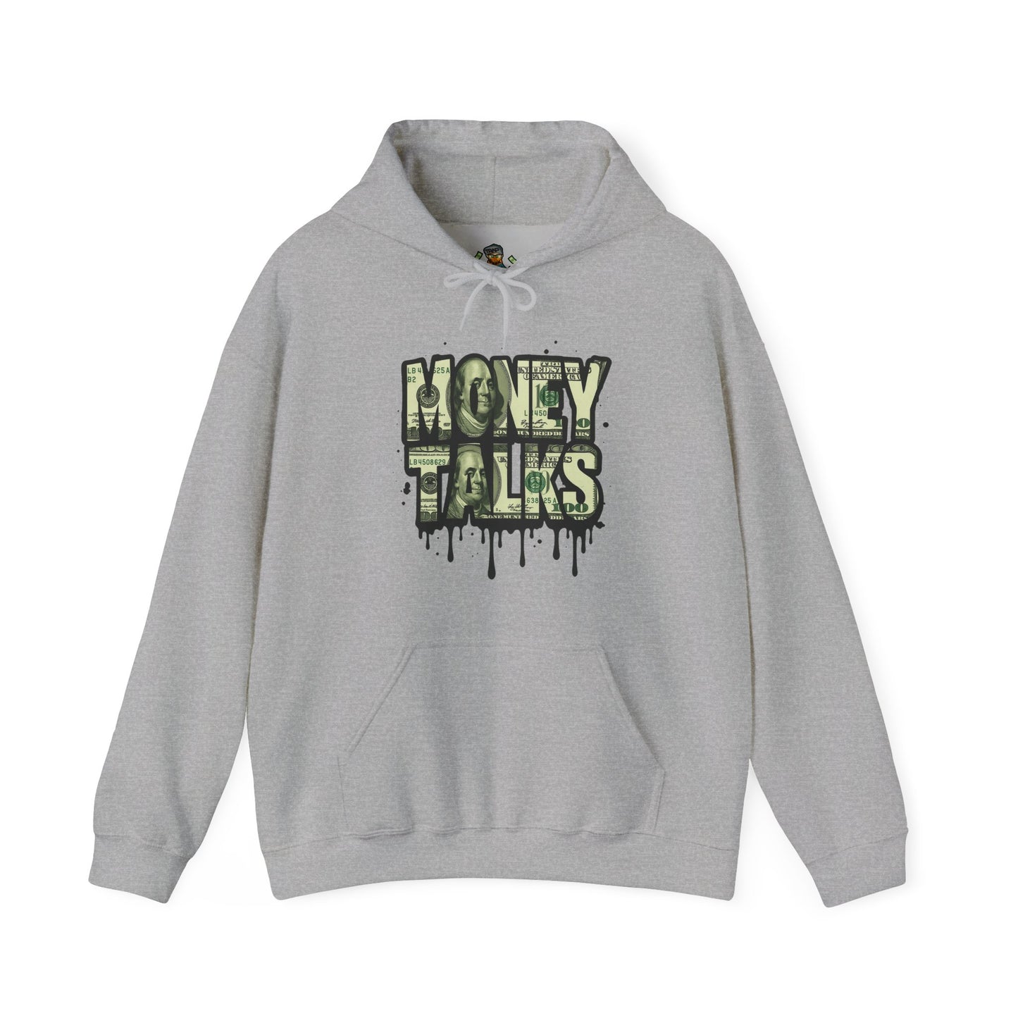 Hoodie — 'Money Talks' Graffiti Streetwear Pullover