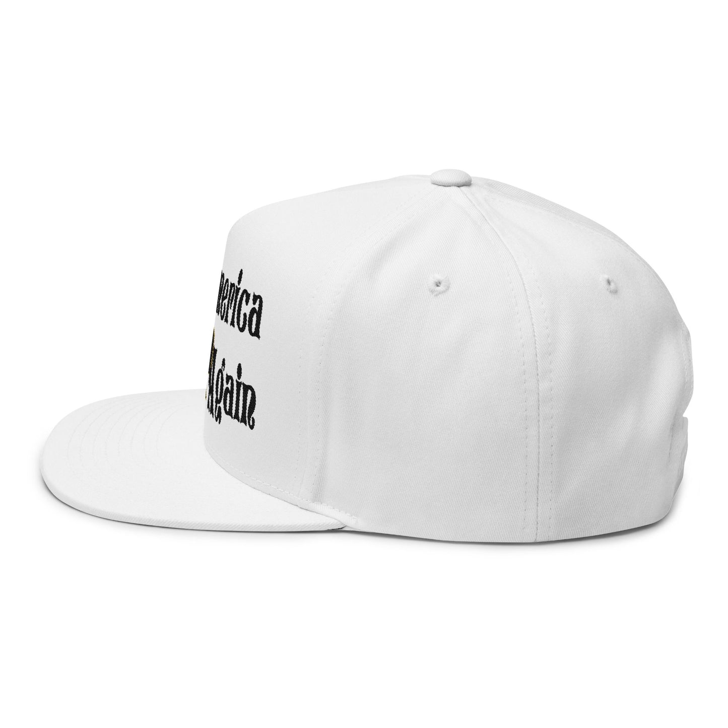 Make America Trap Again Embroidered Flat Bill Cap