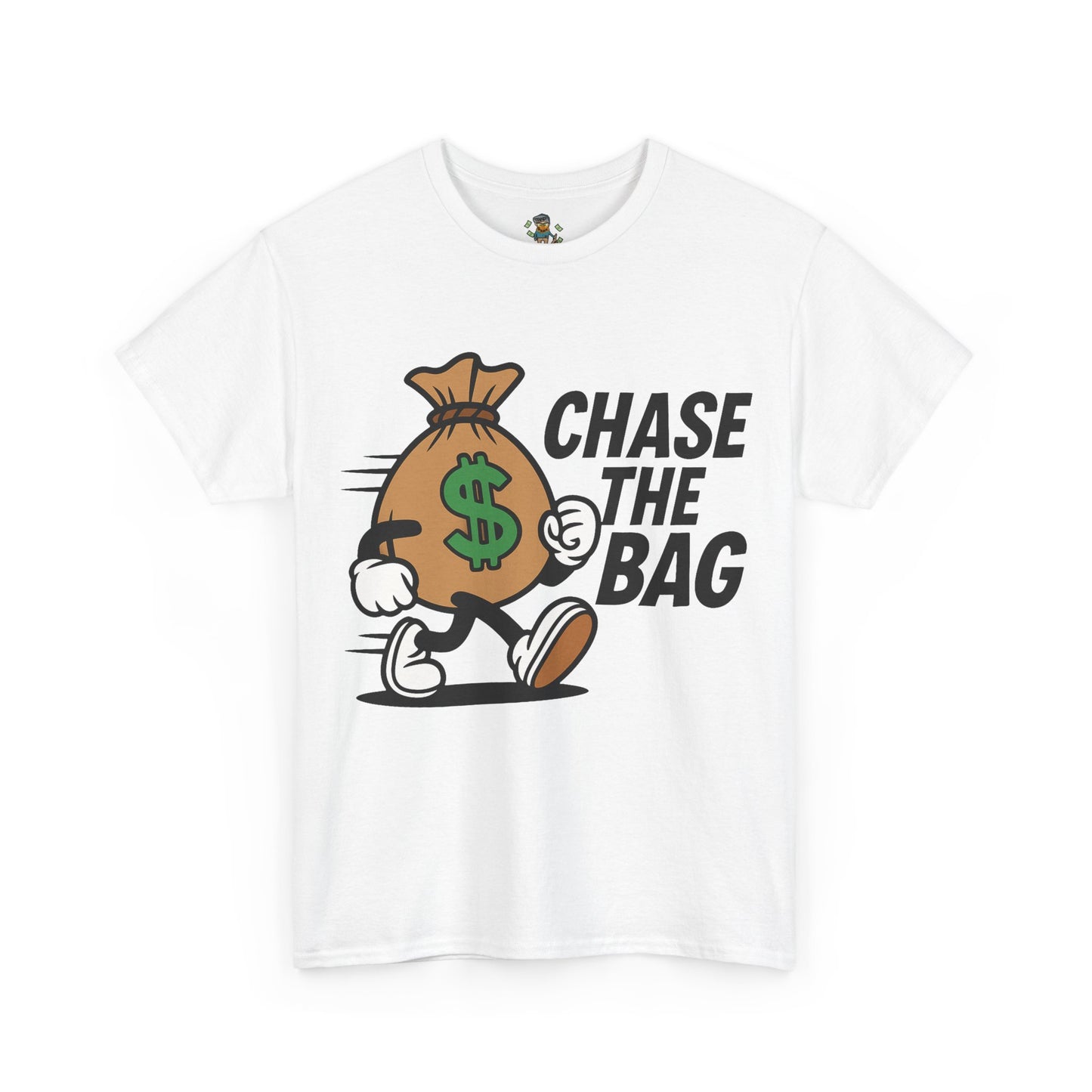 Chase the Bag T-Shirt — Funny Money Bag Graphic Tee