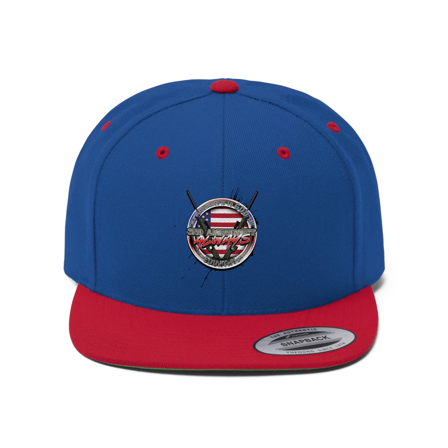 God 1st Country 2nd flat bill hats