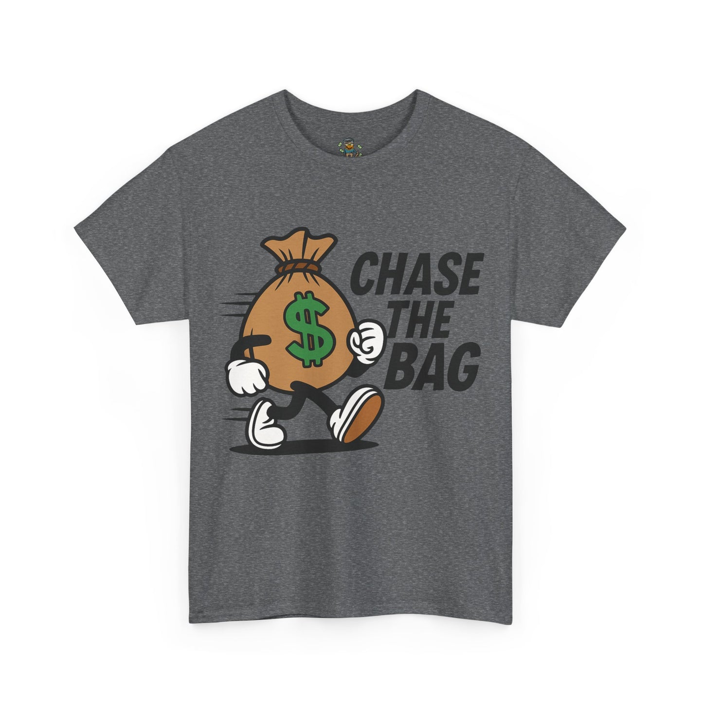 Chase the Bag T-Shirt — Funny Money Bag Graphic Tee